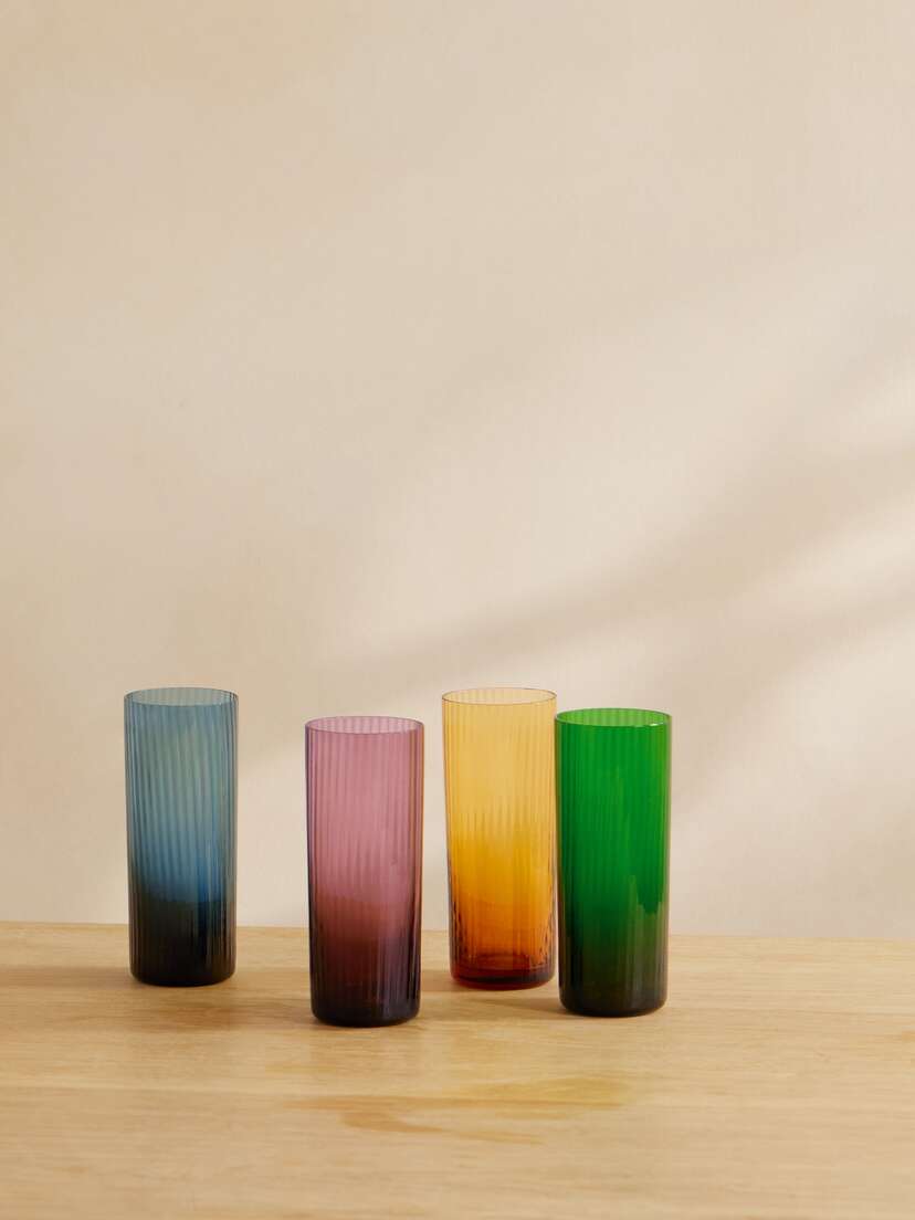 La DoubleJ Set Of Four Murano Glass Tumblers