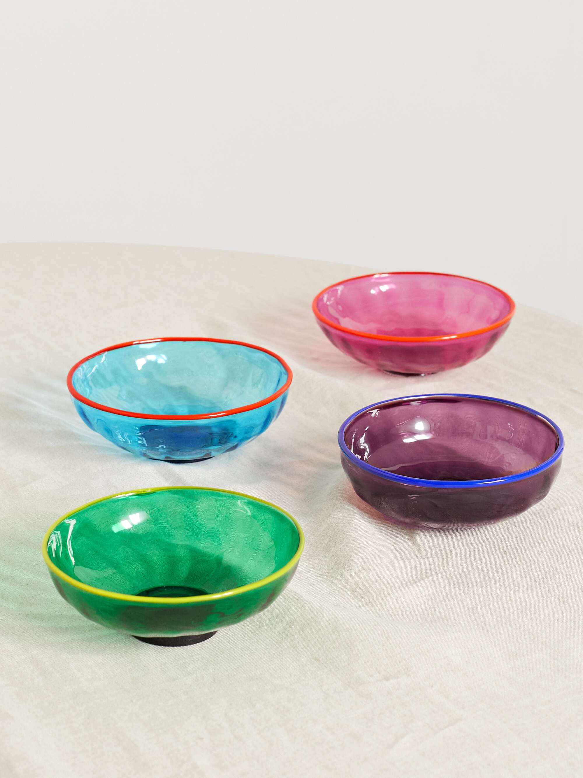 LA DOUBLEJ | Set of four Murano glass bowls