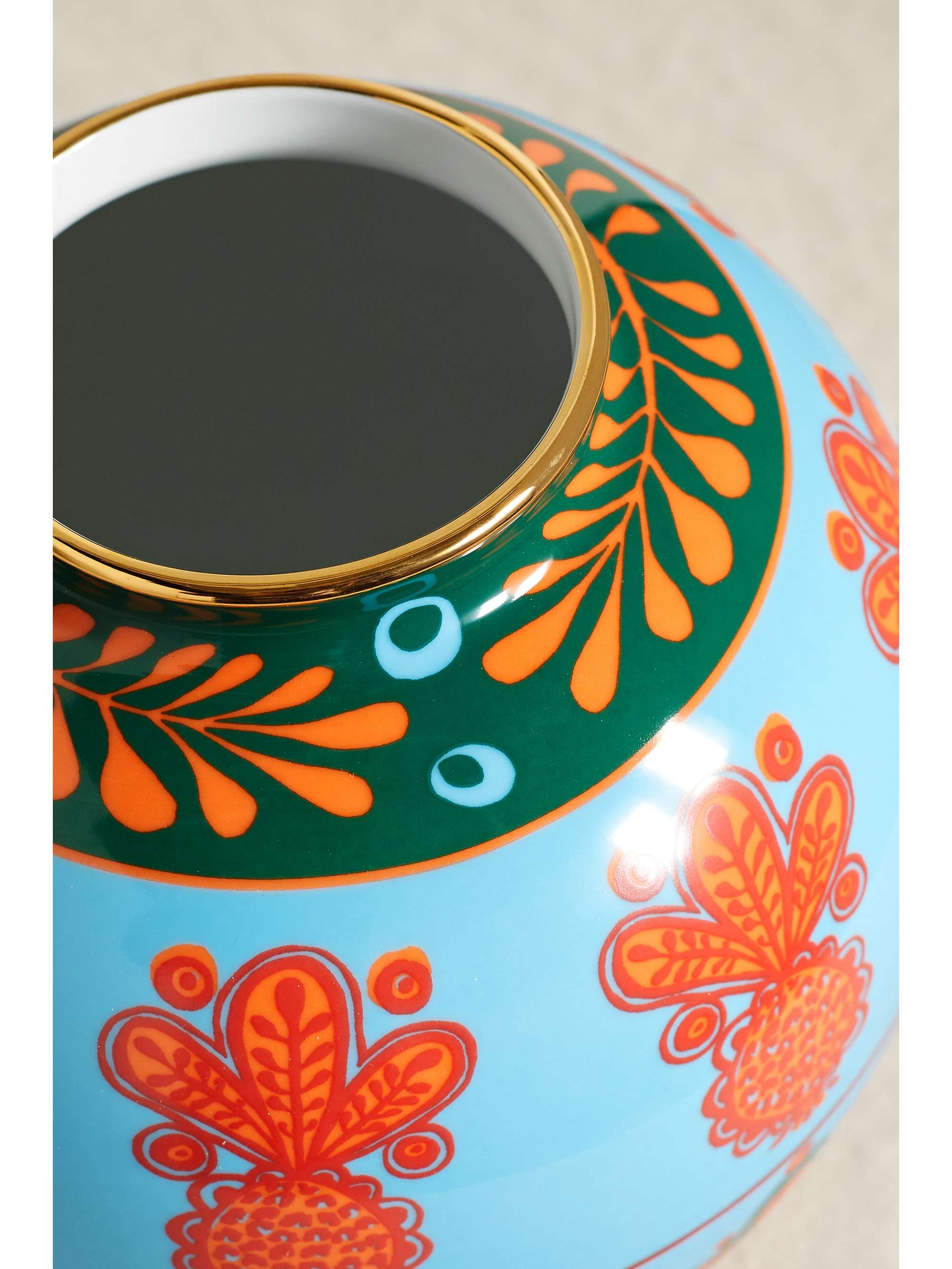 LA DOUBLEJ Bubble gold-plated porcelain vase