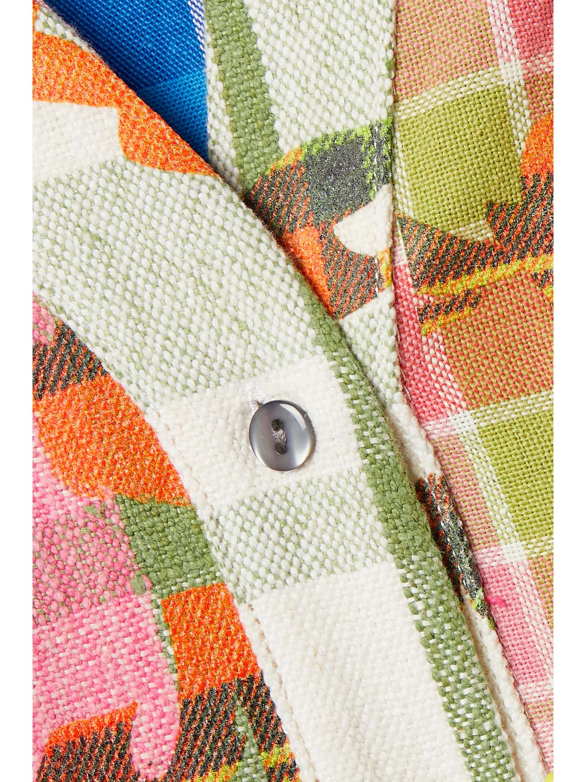 RAVE REVIEW Patchwork checked recycled cotton shirt