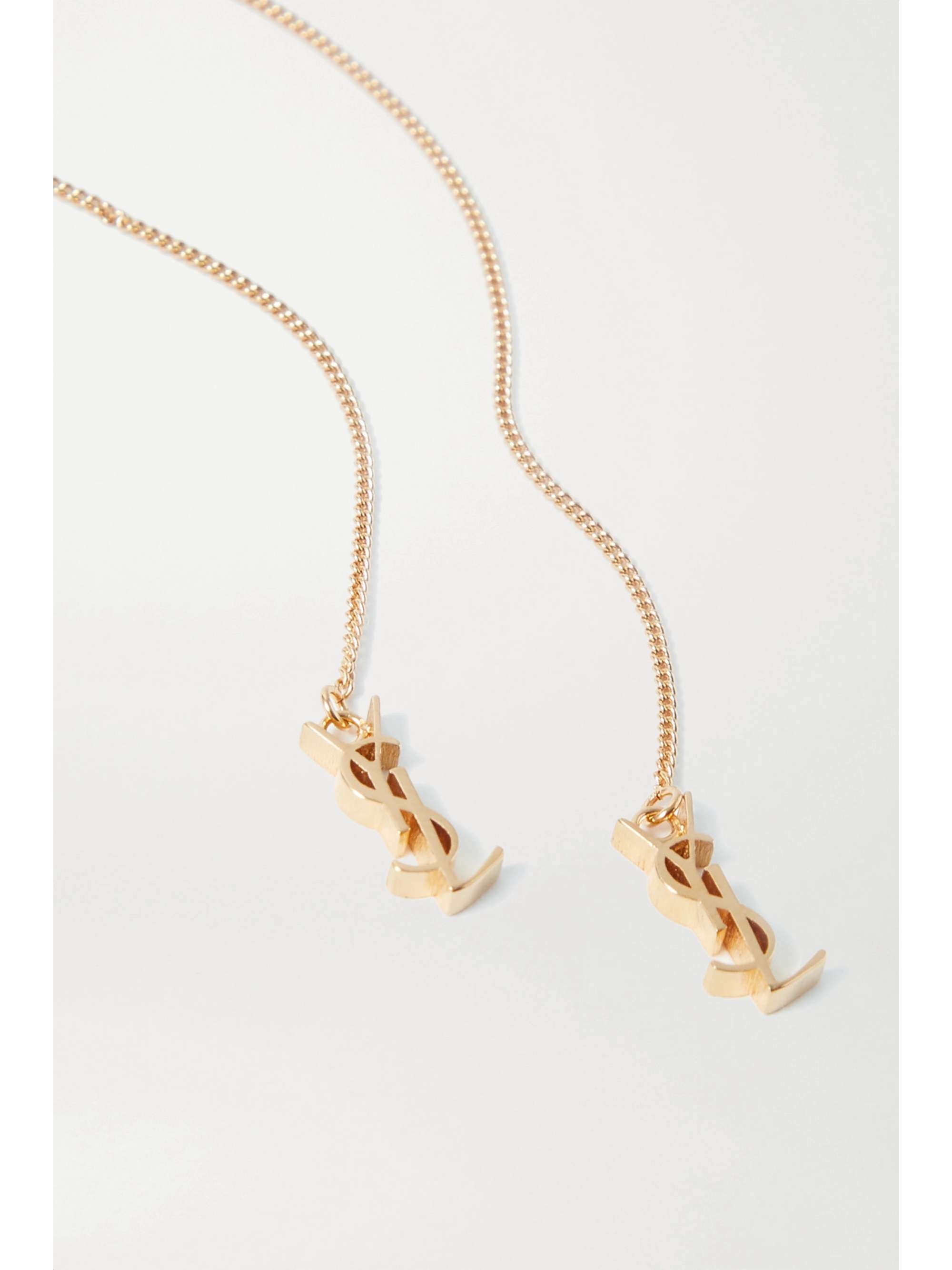 SAINT LAURENT Gold-tone earrings