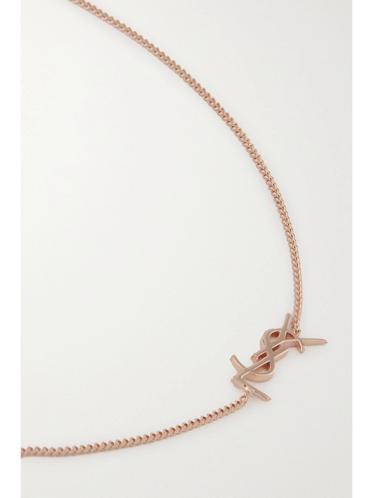 Saint Laurent Rose Gold-tone Bracelet In Pink