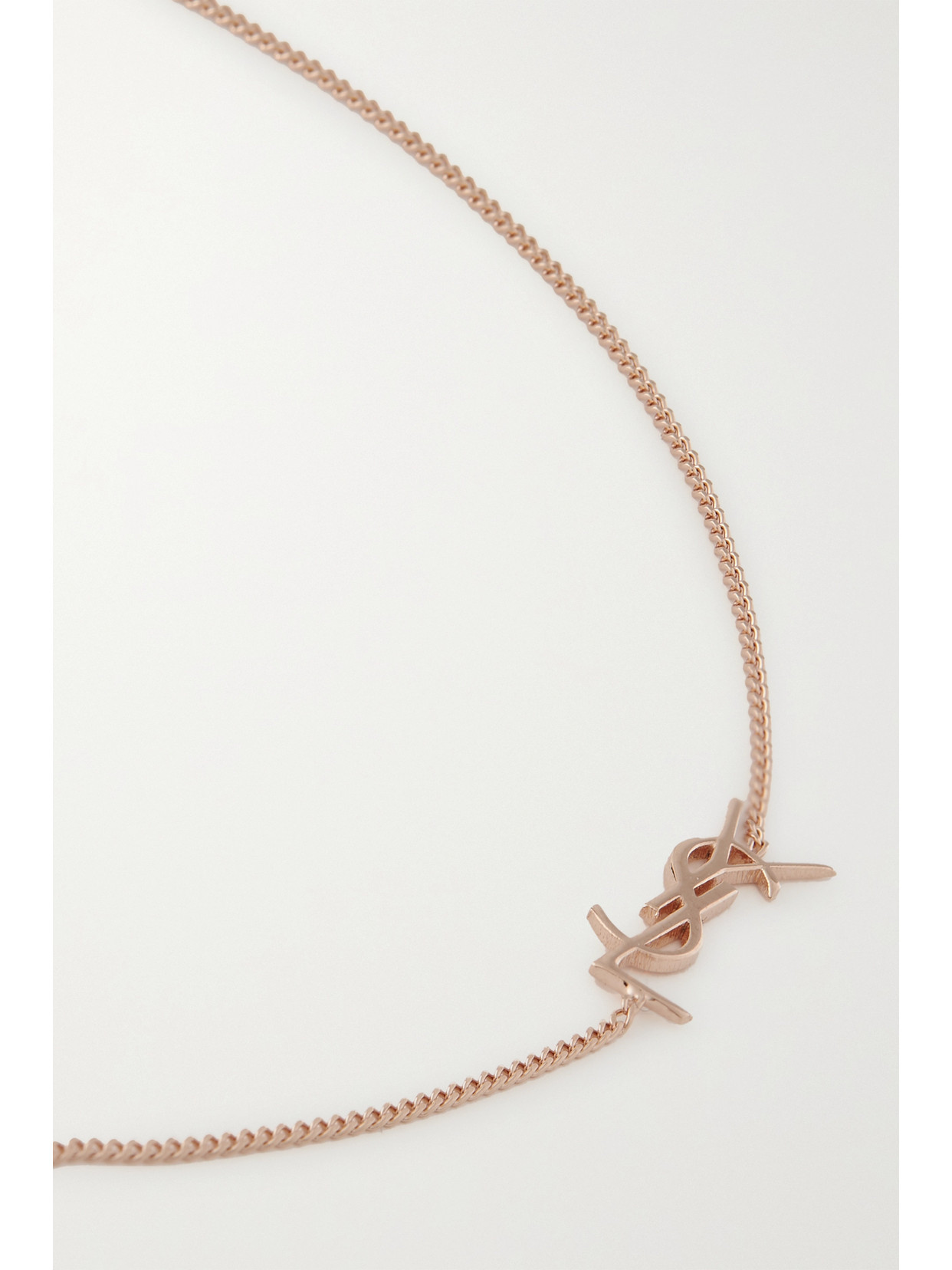 Shop Saint Laurent Rose Gold-tone Bracelet In Pink