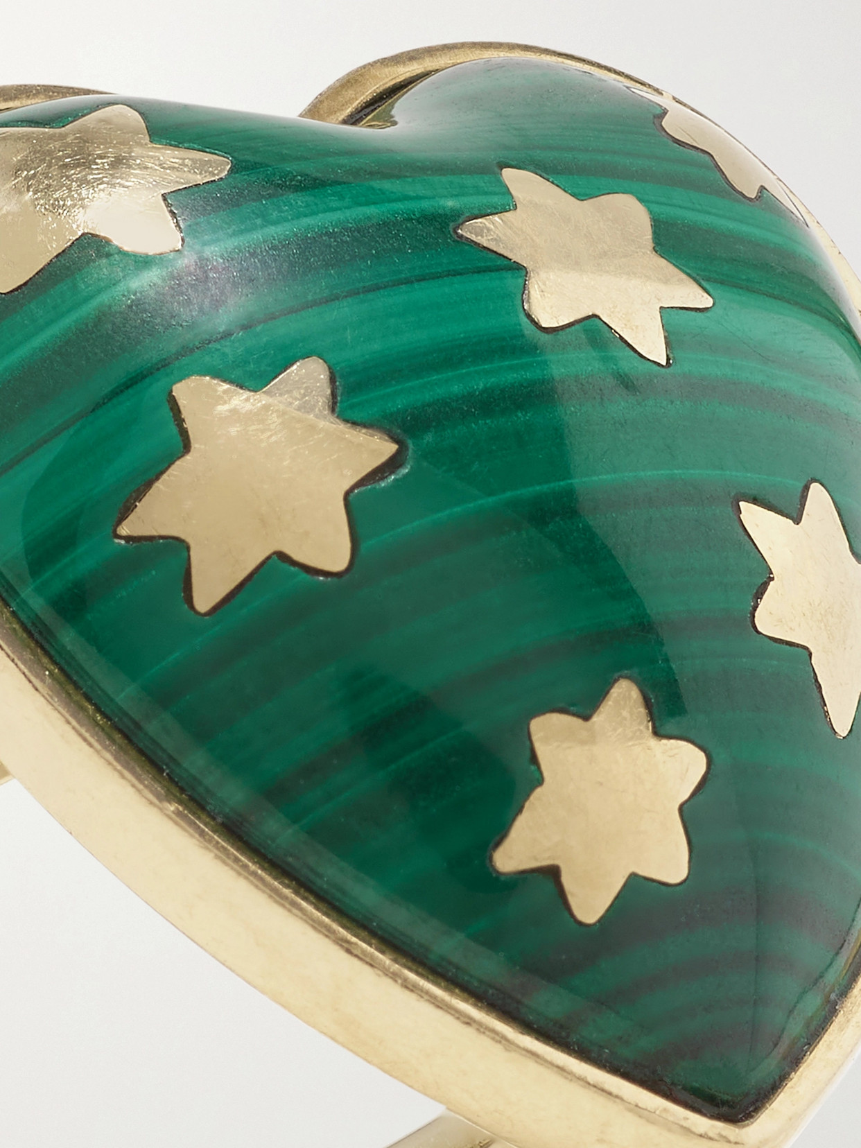 Storrow Anna 14-karat Gold Malachite Ring In Gold