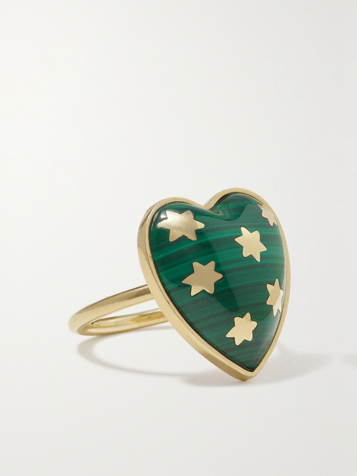 Storrow Anna 14-karat Gold Malachite Ring