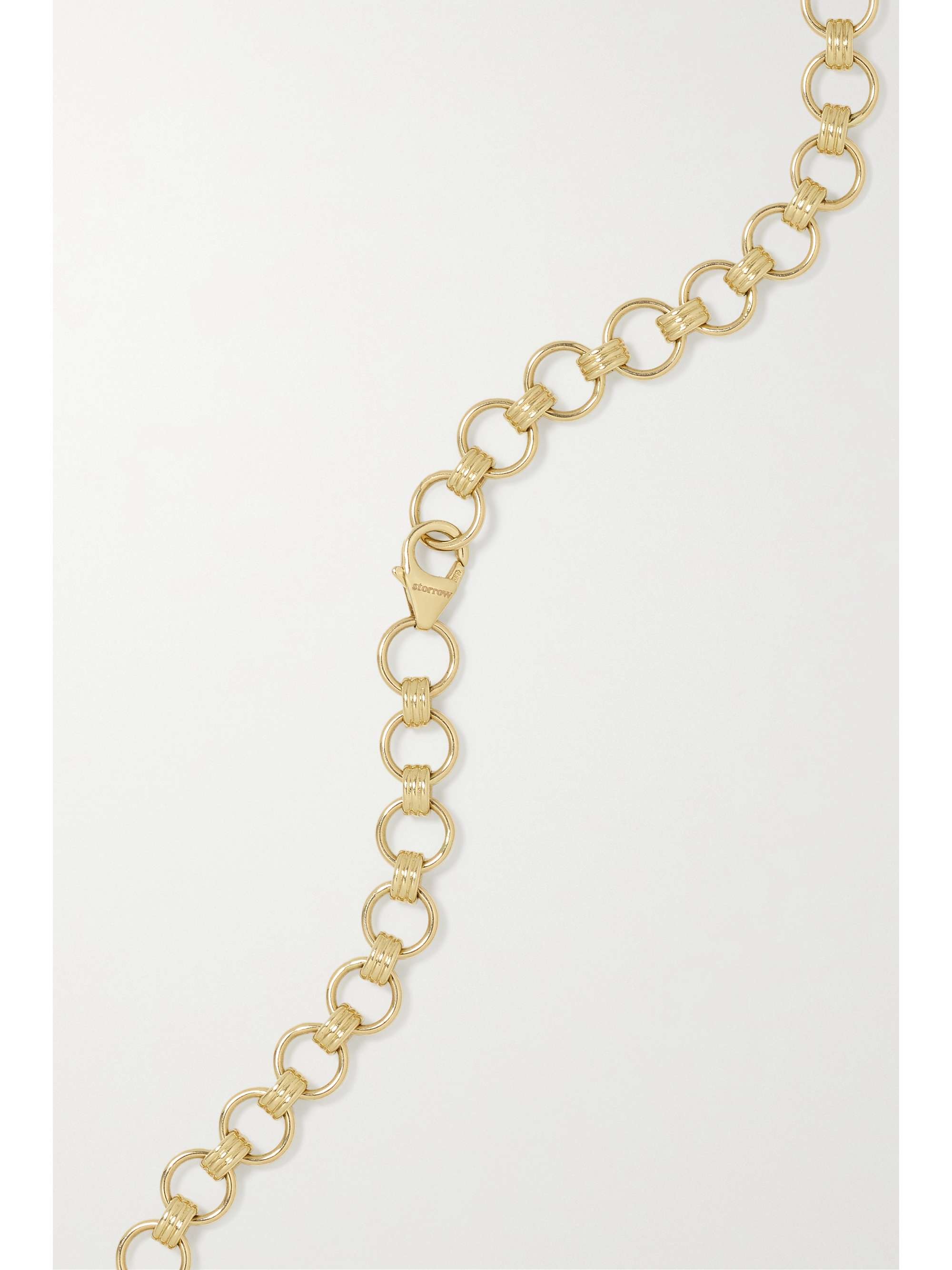STORROW 14-karat gold multi-stone necklace