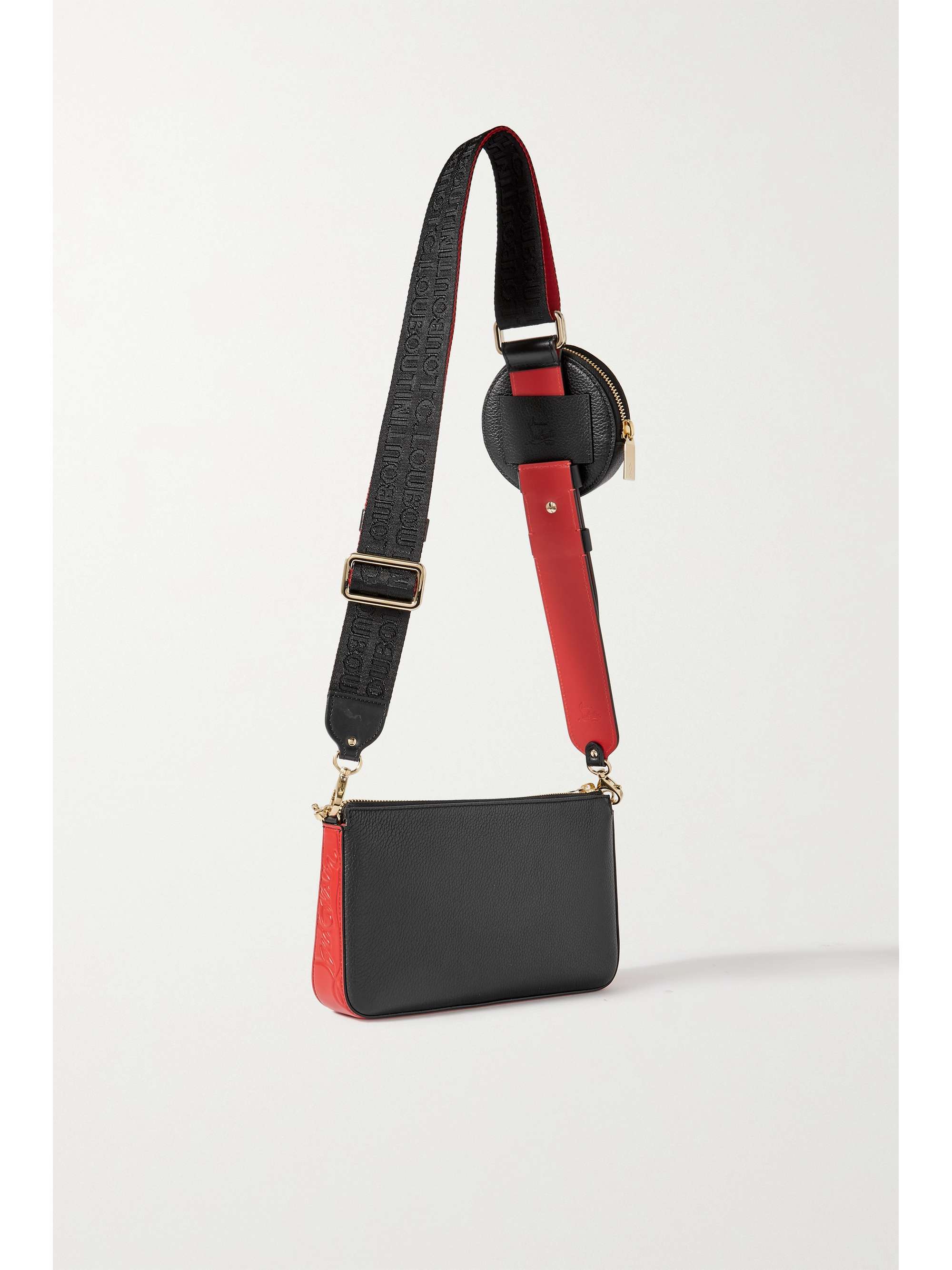 CHRISTIAN LOUBOUTIN 루빌라 체인 장식 가죽 숄더 백