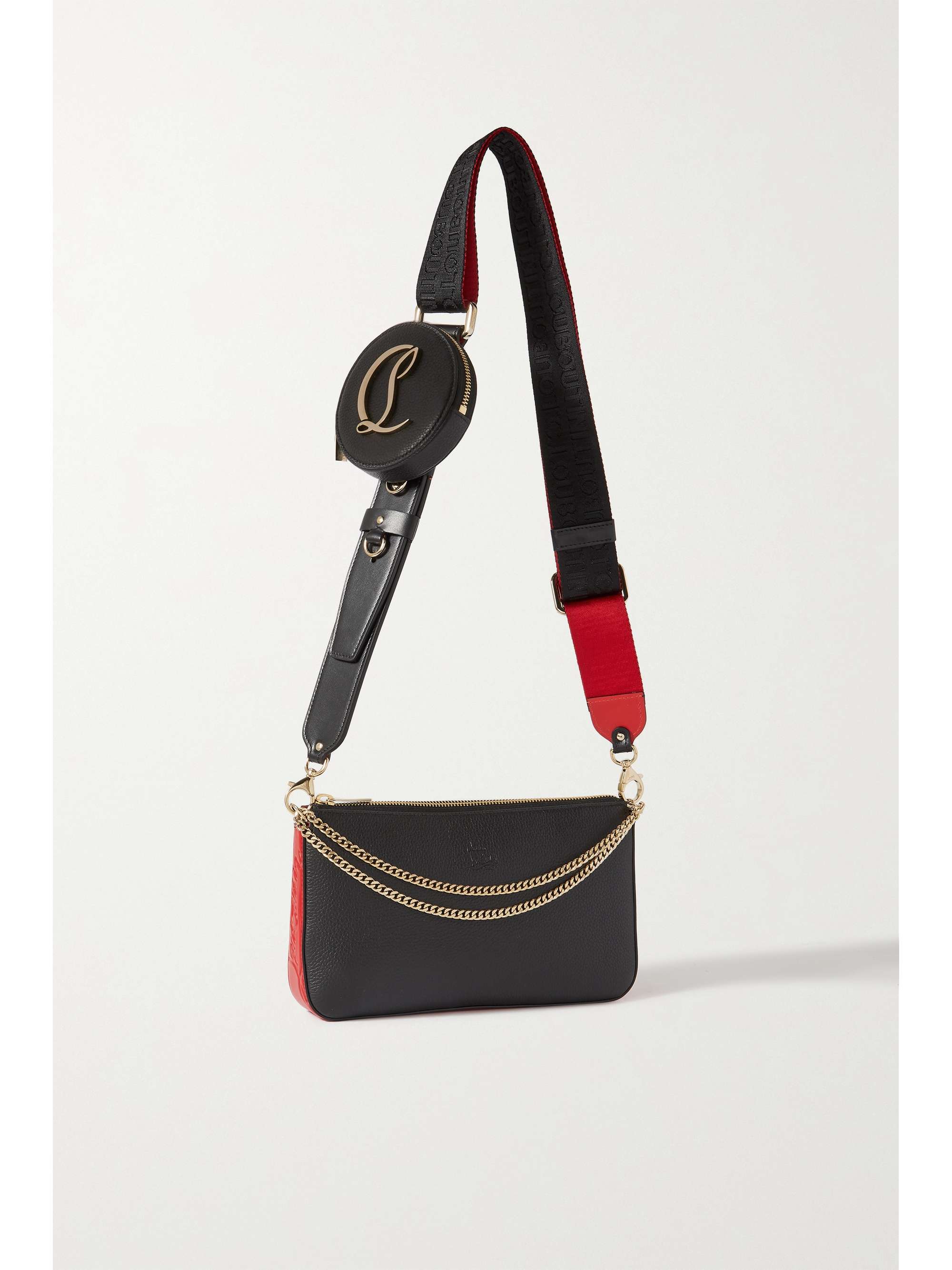 Christian Louboutin Loubila Leather Chain Pouch