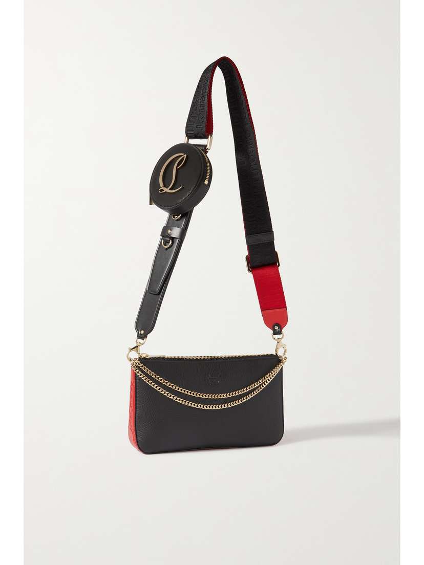 Christian Louboutin Loubila Chain-embellished Leather Shoulder Bag