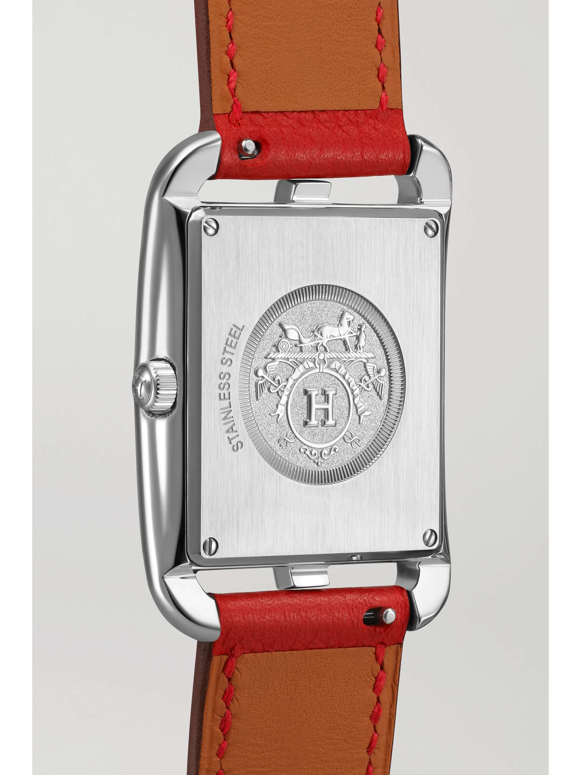 Cape Cod 37mm large stainless steel and leather watch