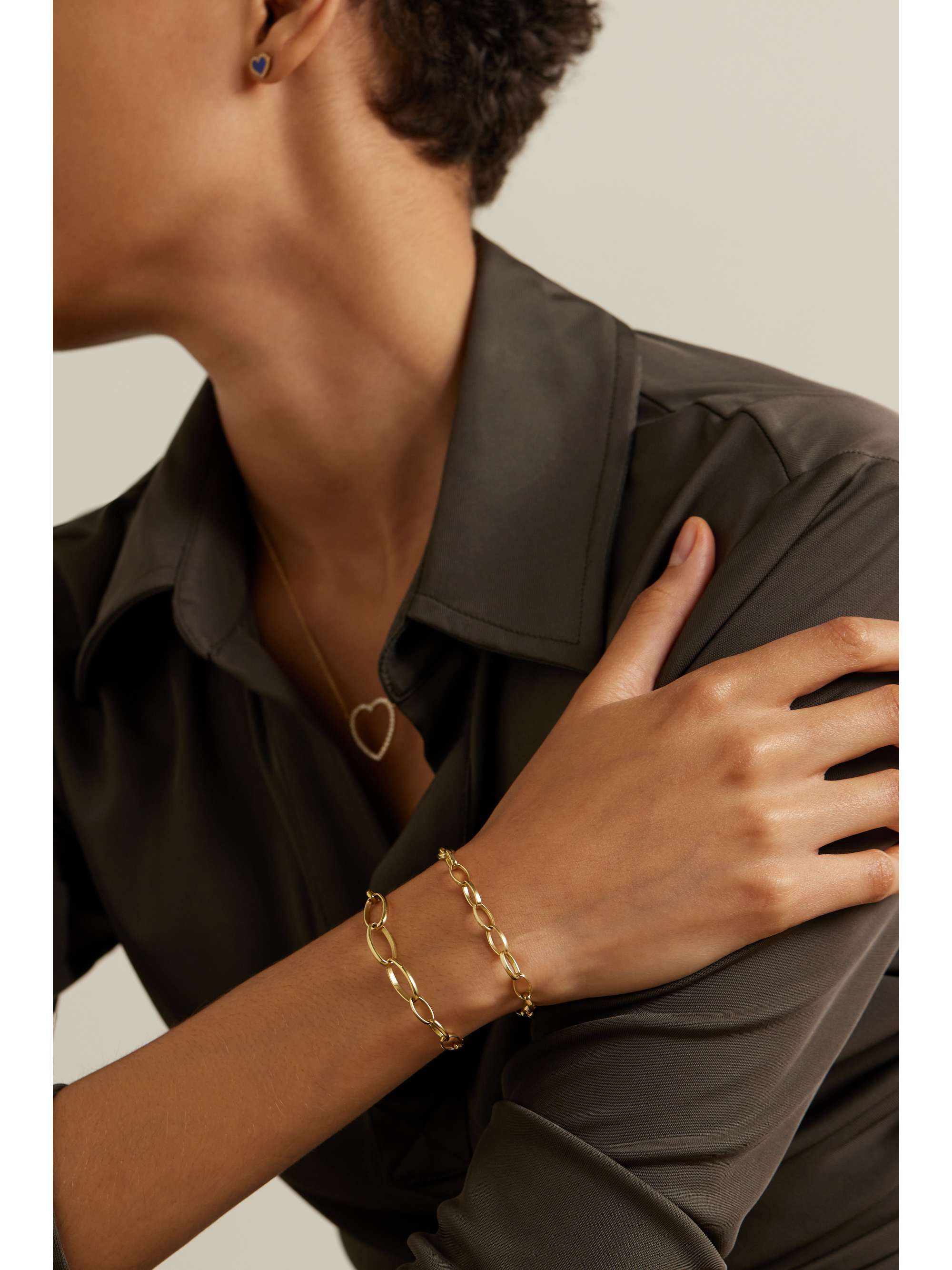 JENNIFER MEYER Medium Edith 18-karat gold bracelet