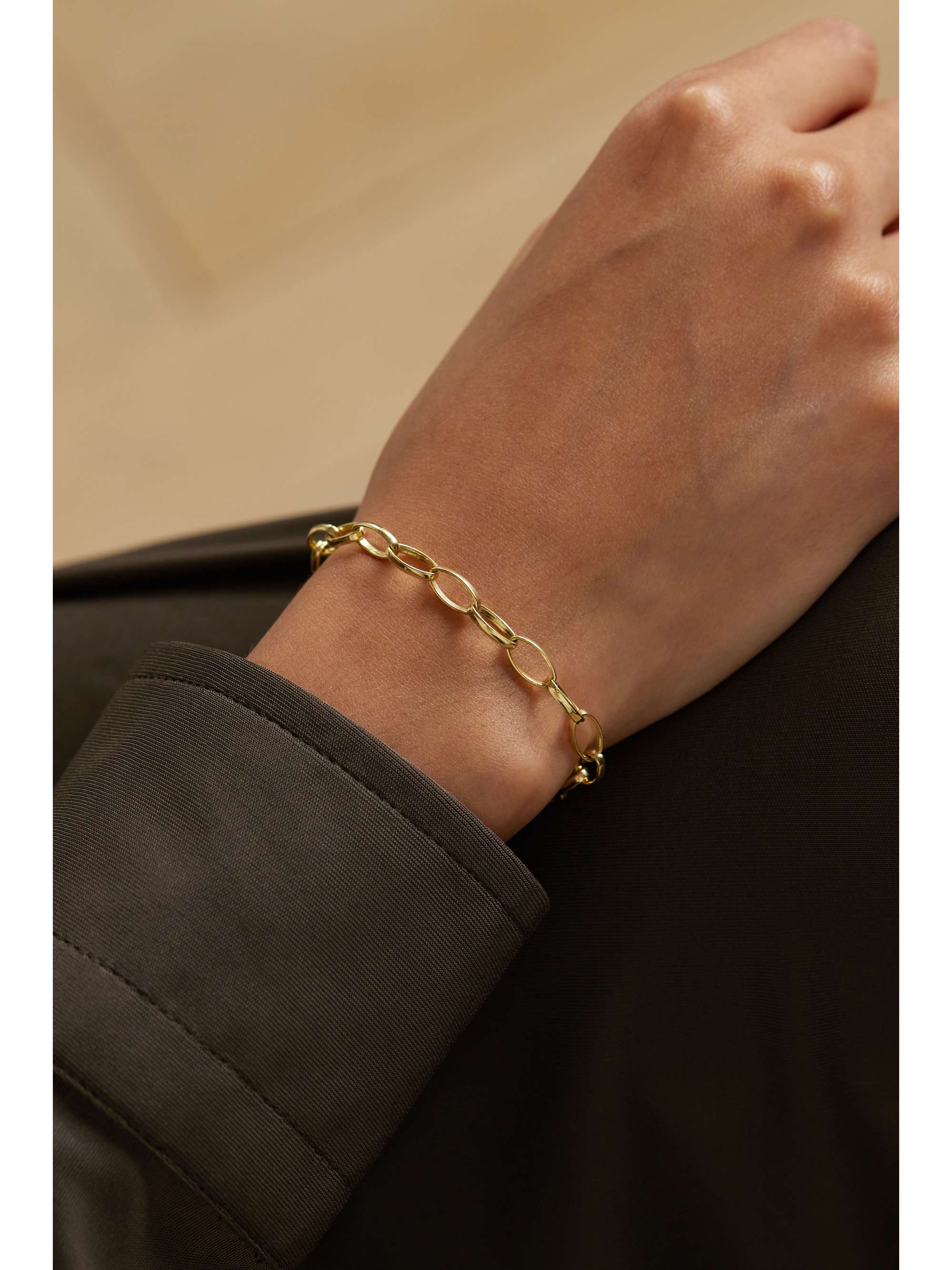 JENNIFER MEYER Medium Edith 18-karat gold bracelet