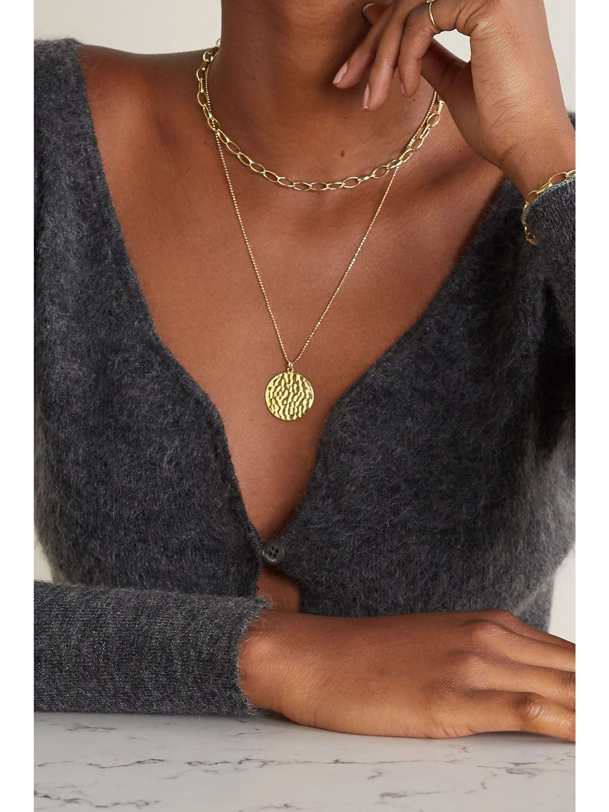 JENNIFER MEYER Medium Edith 18-karat gold necklace
