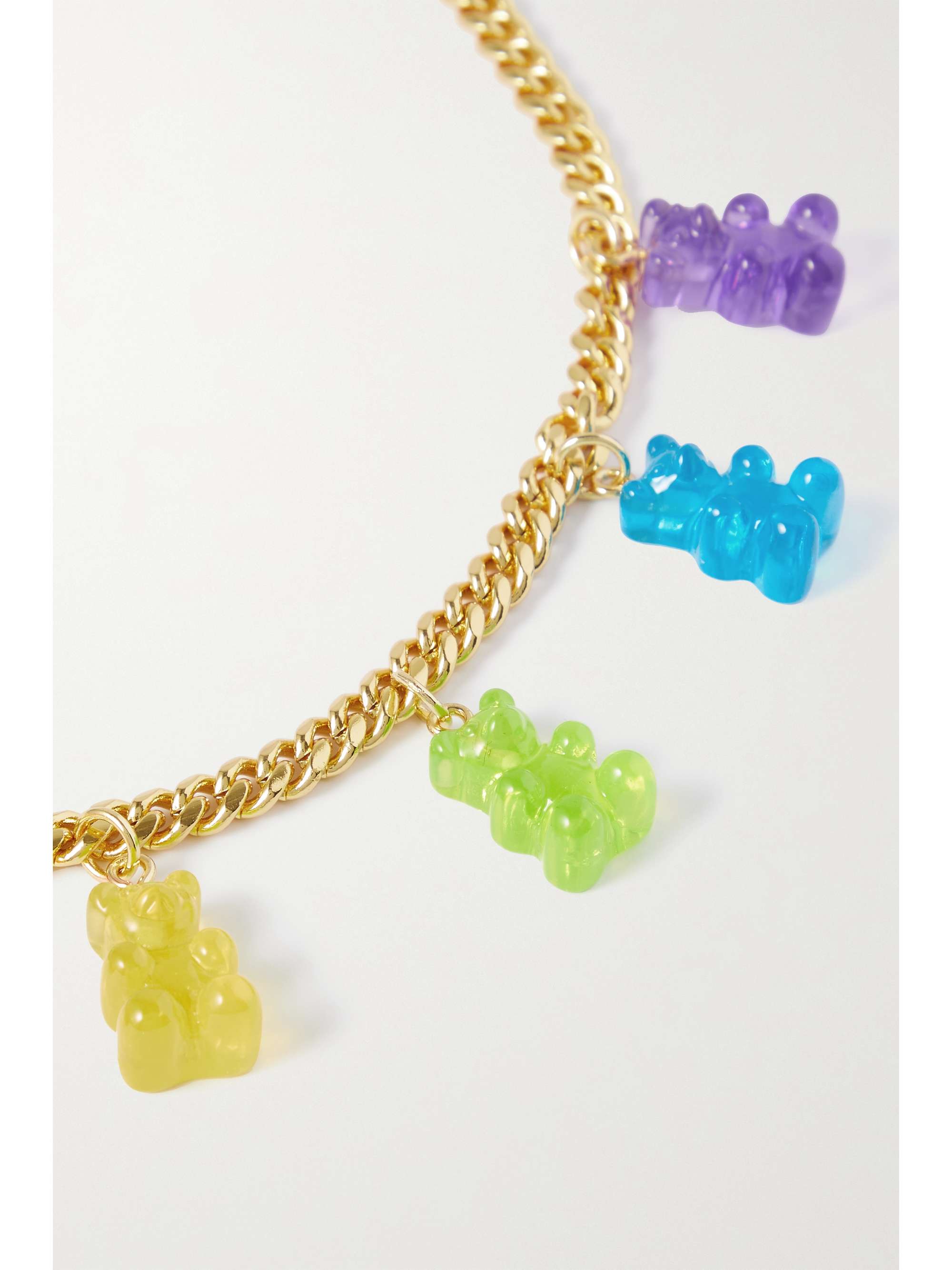 CRYSTAL HAZE JEWELRY Juanita gold-plated, pearl and resin necklace