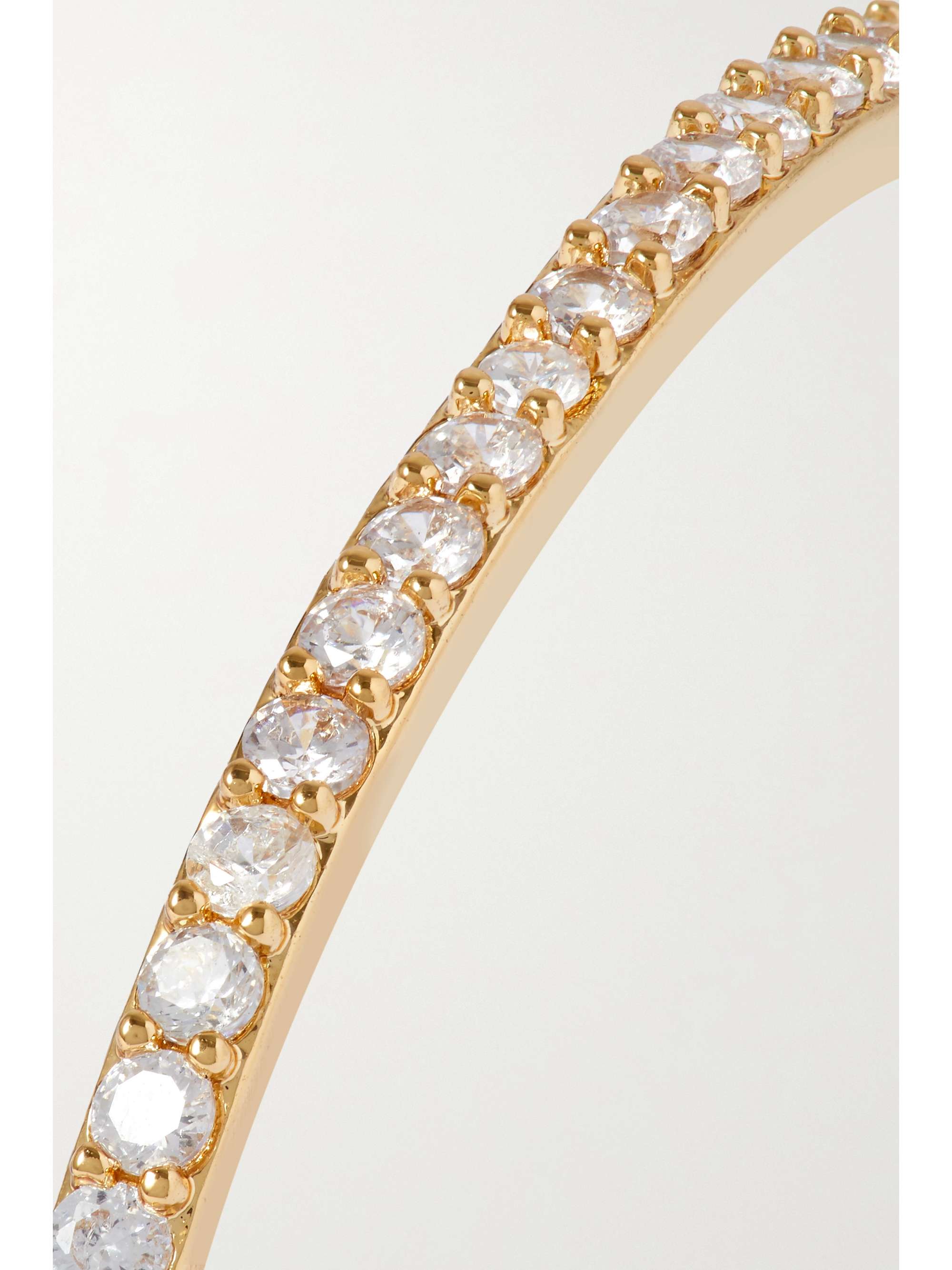 CRYSTAL HAZE JEWELRY From The Block medium gold-plated cubic zirconia hoop earrings
