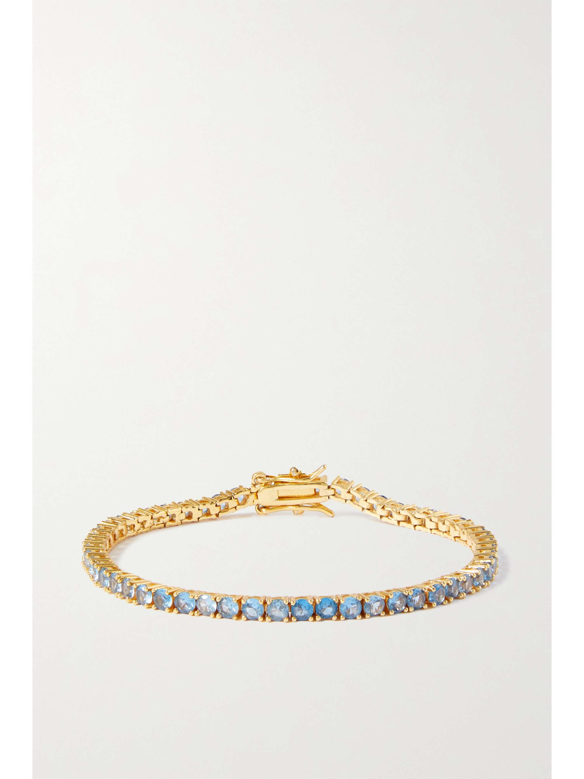 Blue Serena gold-plated cubic zirconia bracelet | CRYSTAL HAZE JEWELRY | NET-A-PORTER