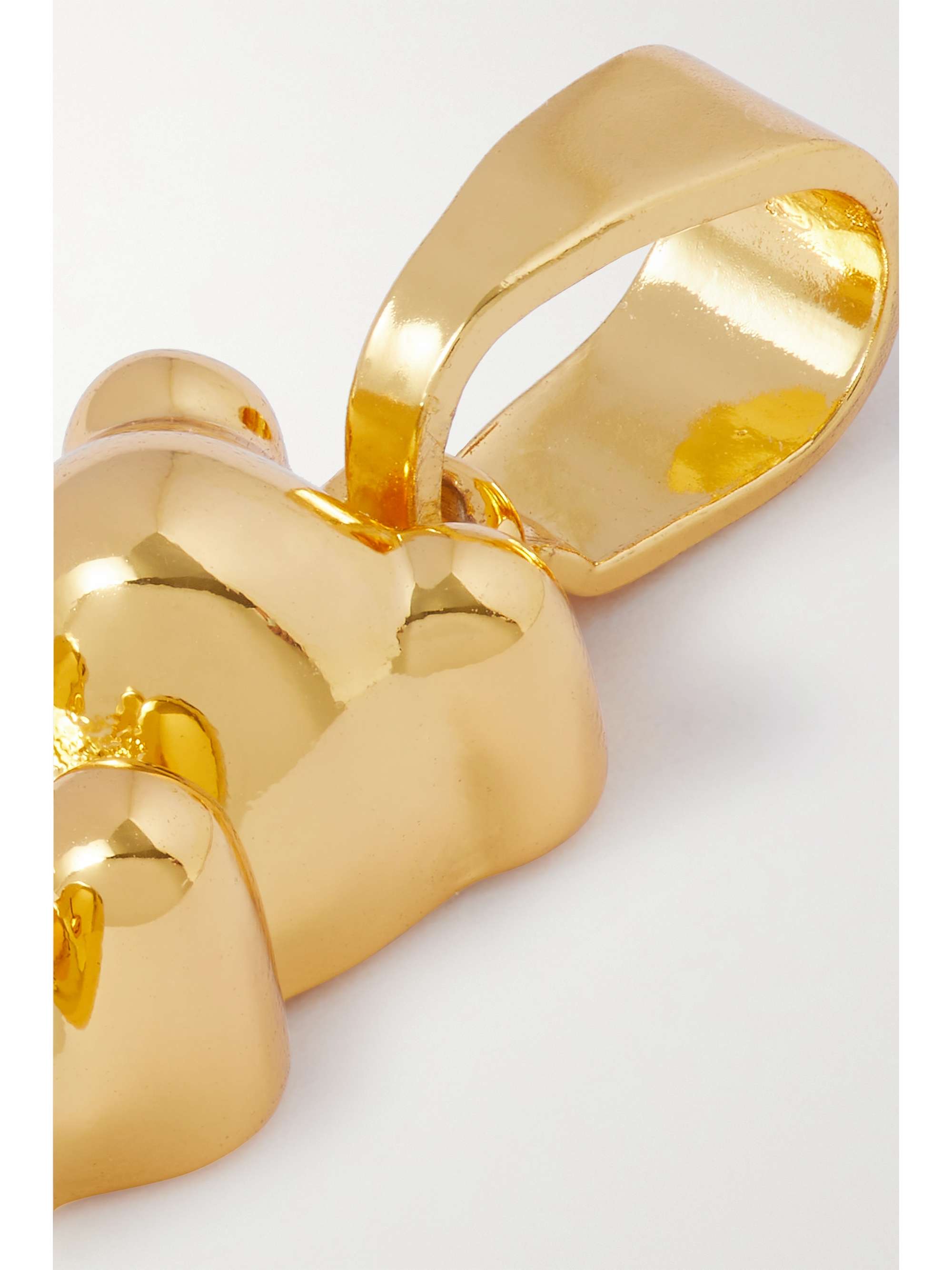CRYSTAL HAZE JEWELRY Nostalgia Bear gold-plated, resin and cubic zirconia pendant
