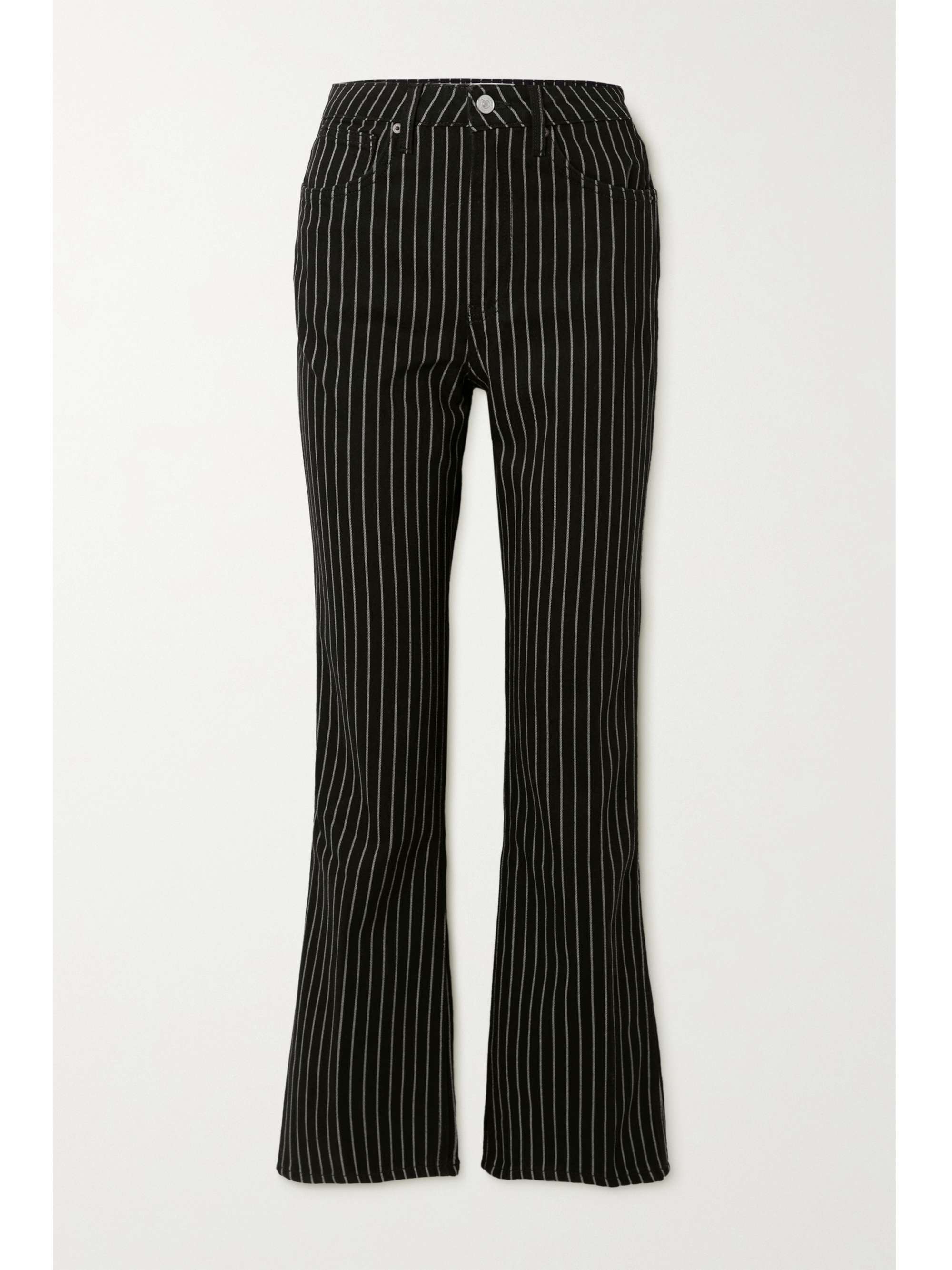 Black Georgia pinstriped high-rise 