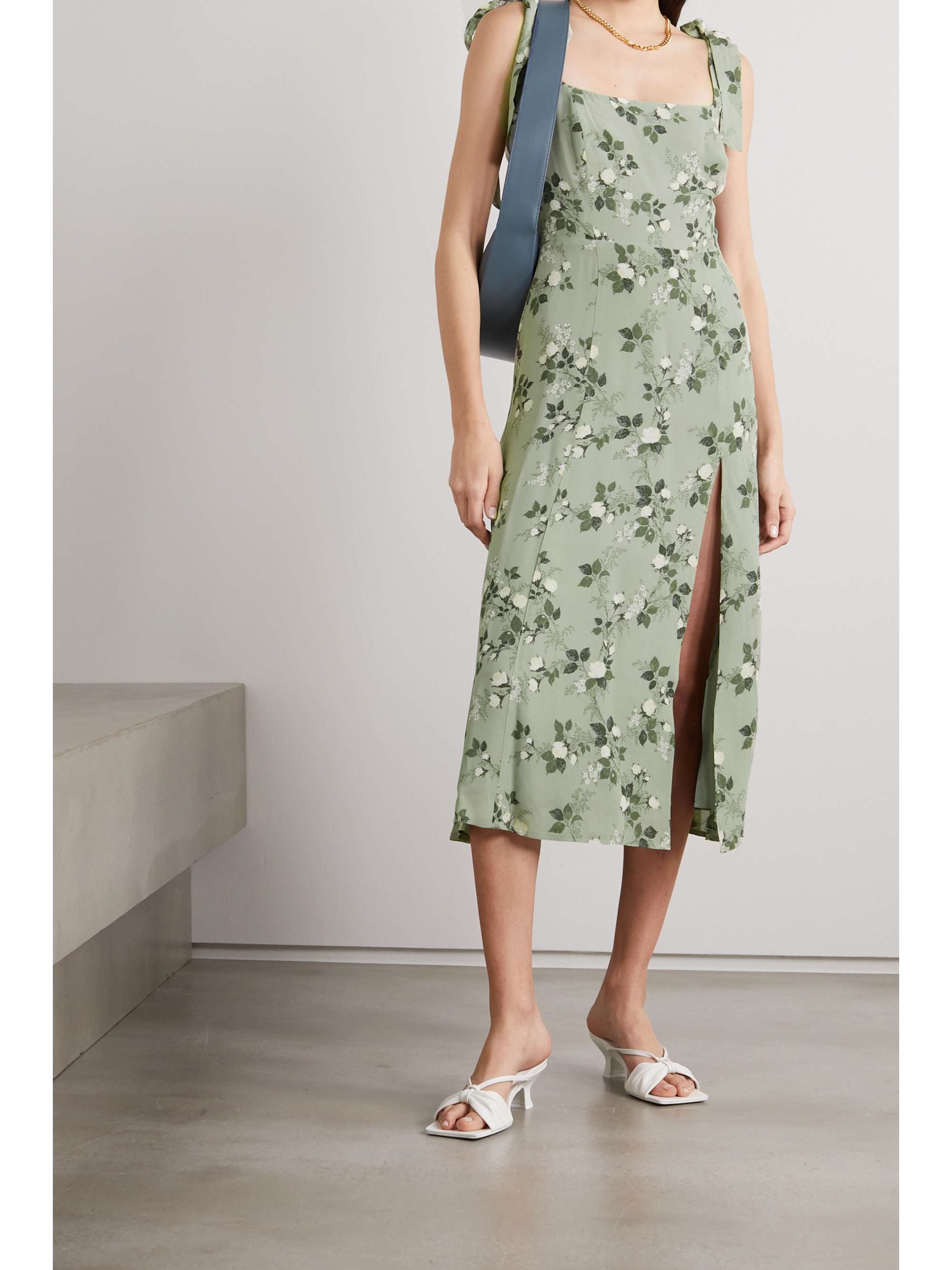 reformation twilight dress verde