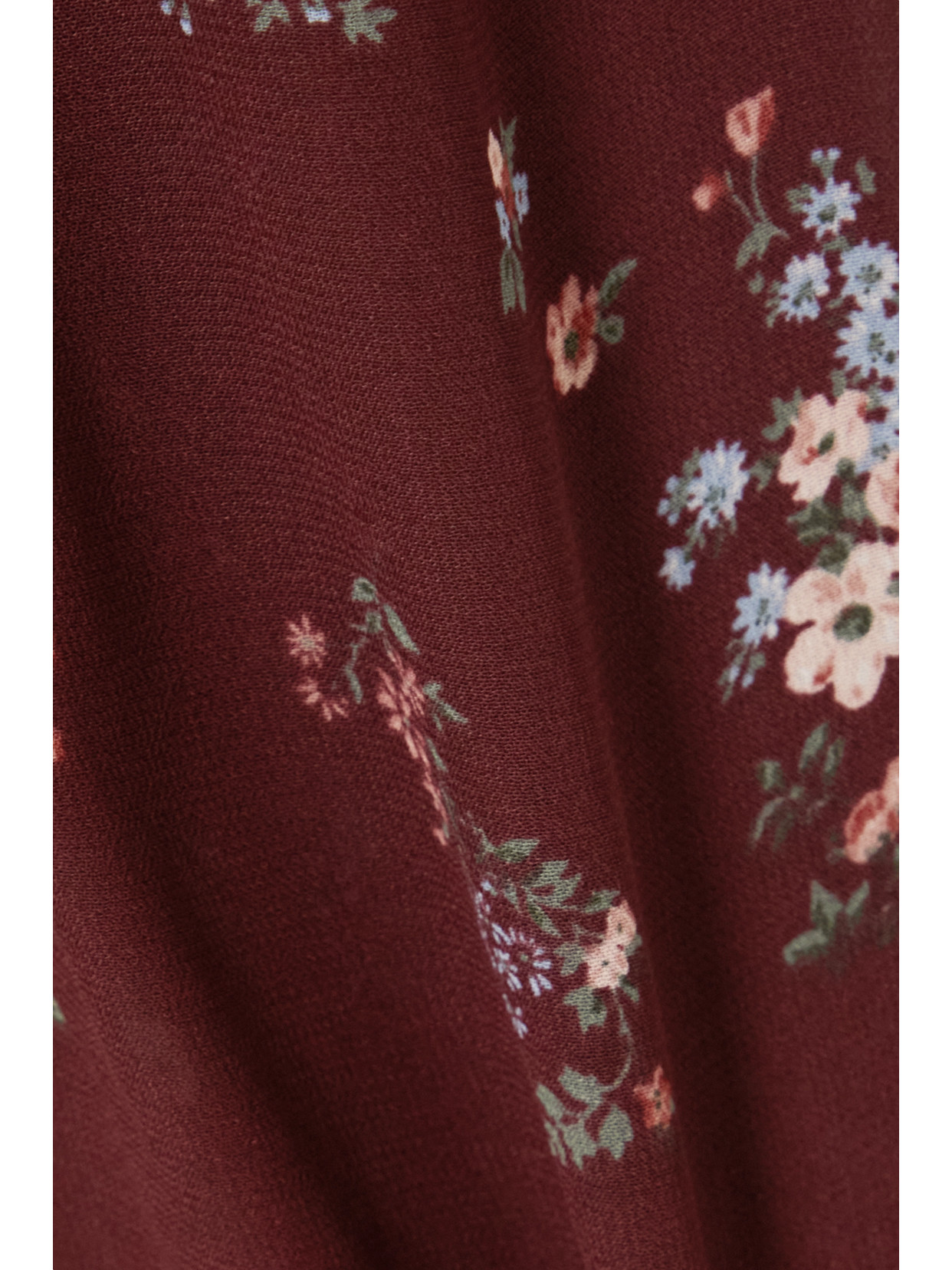 REFORMATION TERRI VELVET-TRIMMED CUTOUT FLORAL-PRINT GEORGETTE MINI DRESS