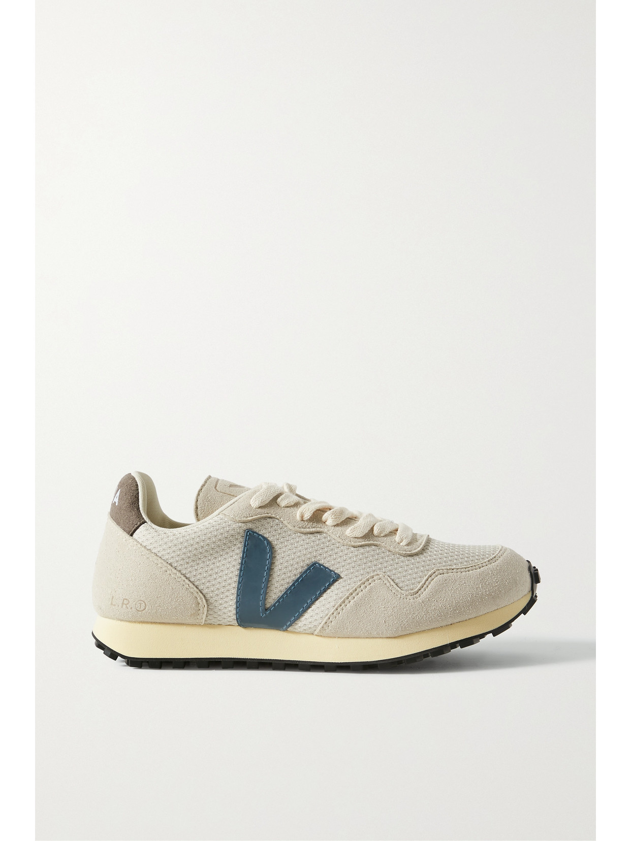 Veja Sdu Rubber-trimmed Vegan Suede And Recycled Mesh Sneakers In Gray