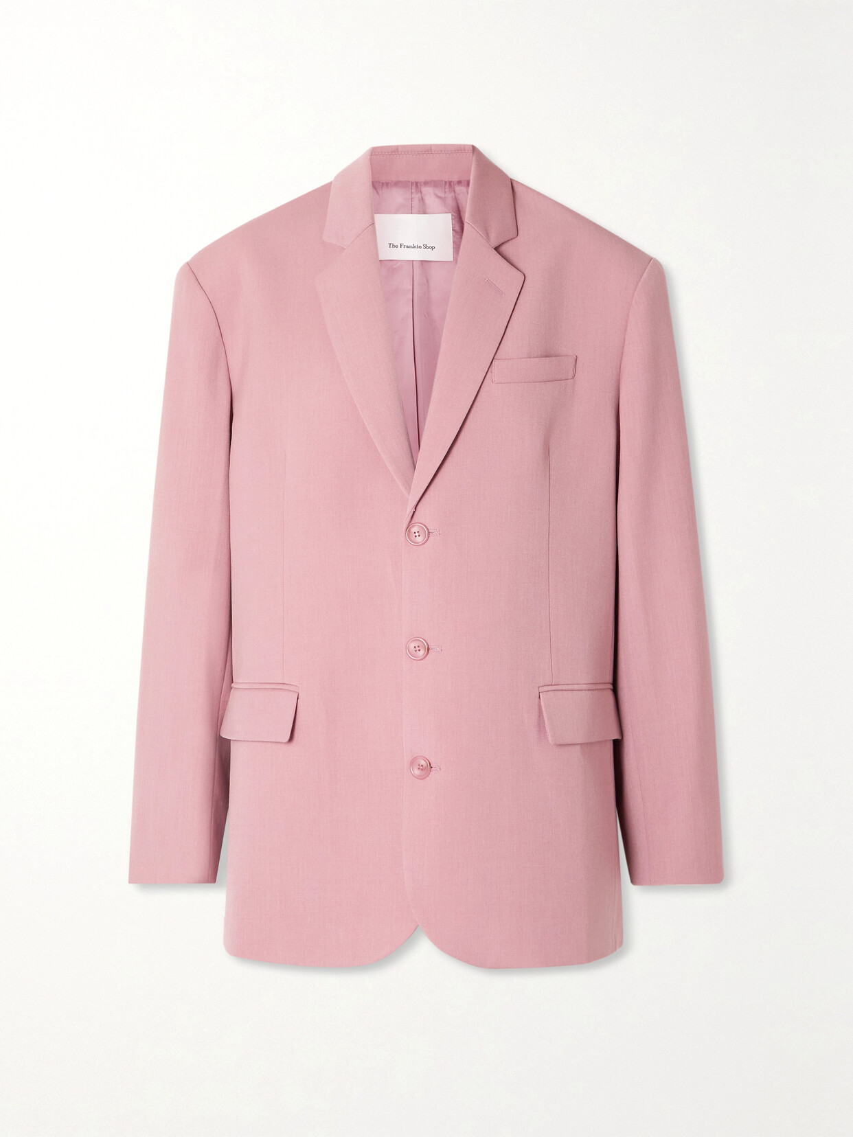 The Frankie Shop - Gelso Oversized Grain De Poudre Blazer - Pink