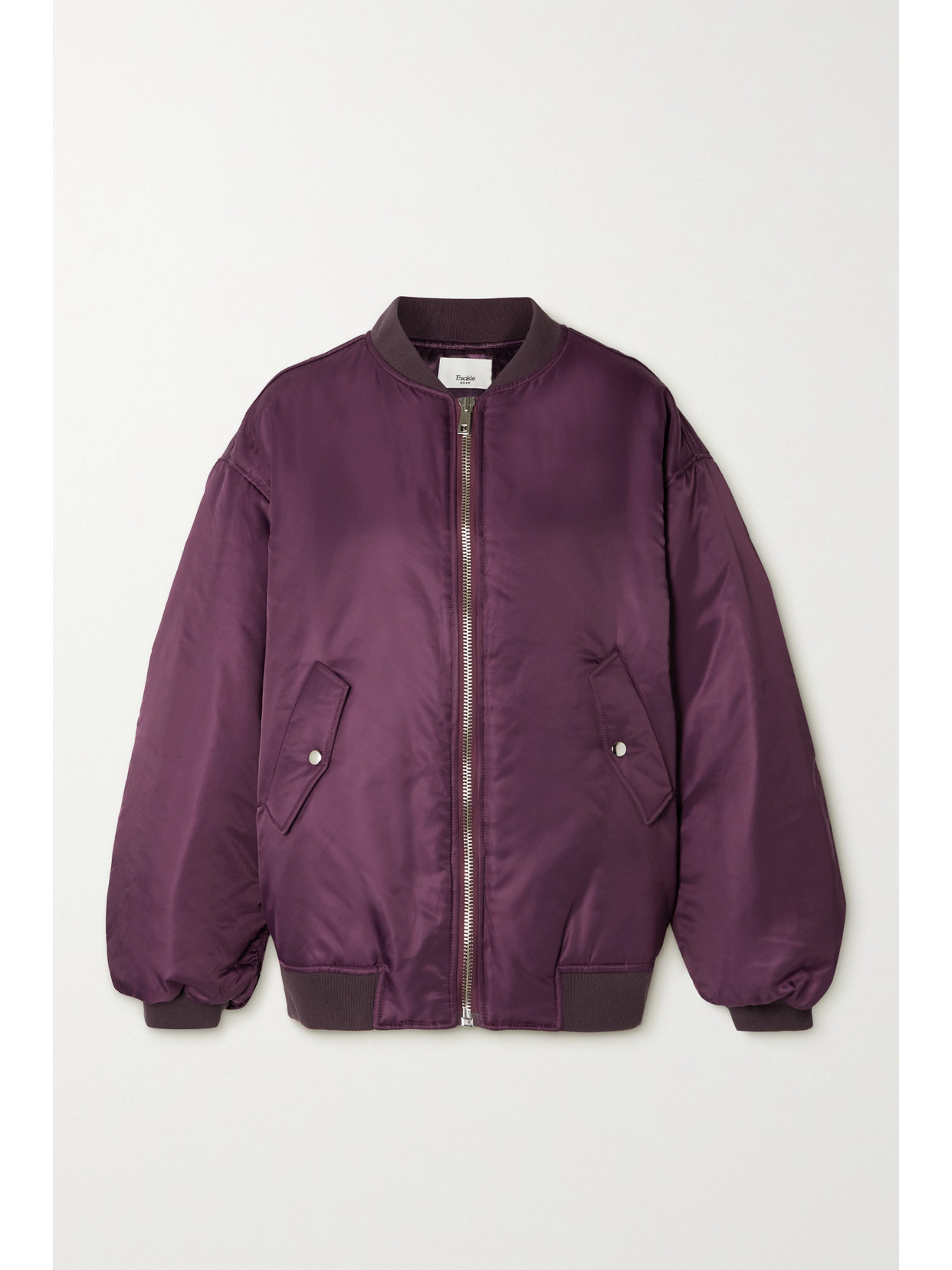 THE FRANKIE SHOP ASTRA OVERSIZED SHELL BOMBER JACKET