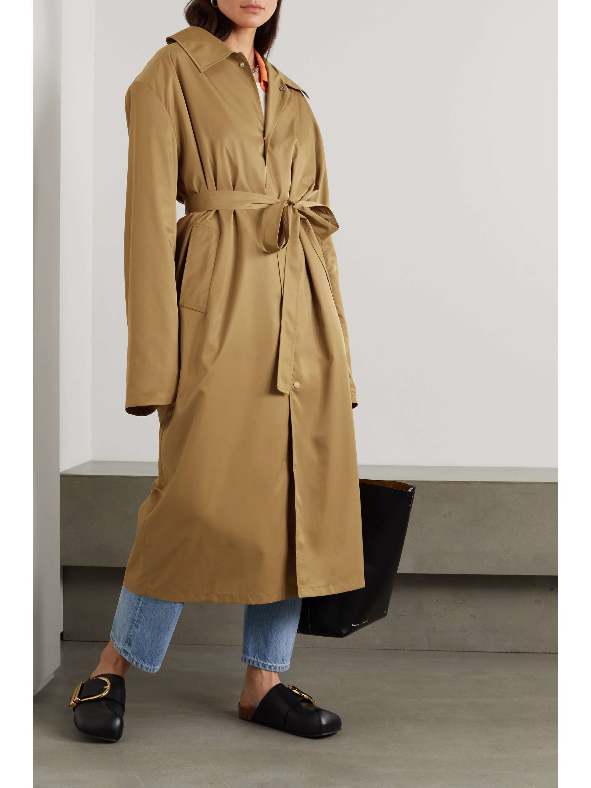 THE FRANKIE SHOP Eddie shell trench coat