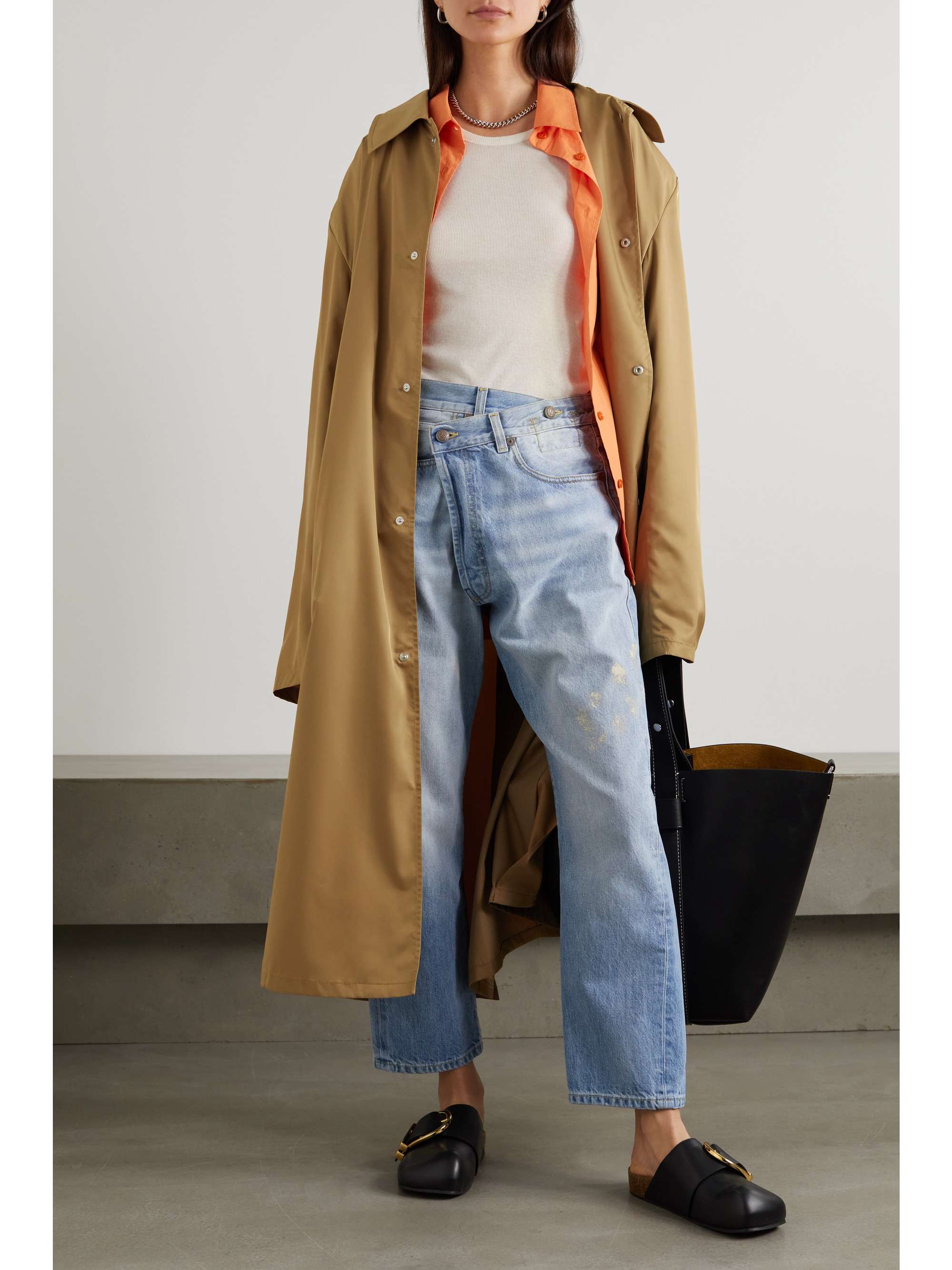 THE FRANKIE SHOP Eddie shell trench coat