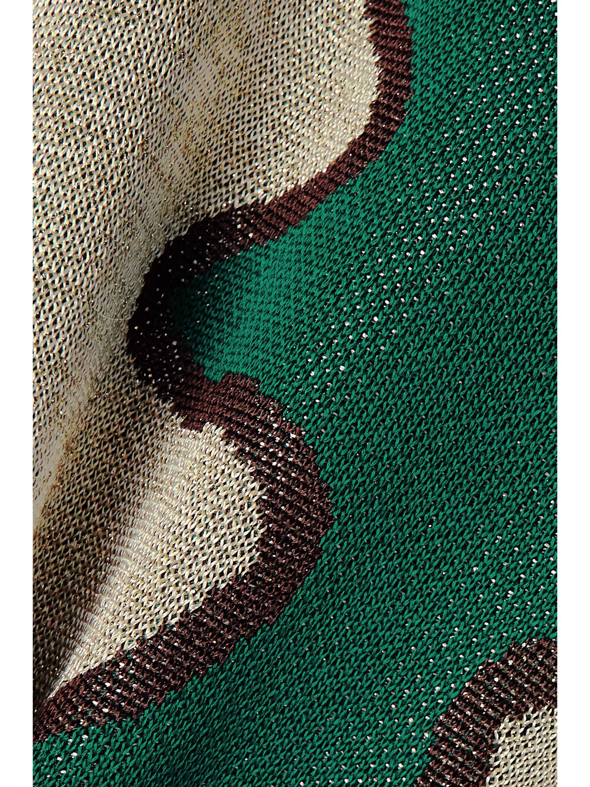 LUKHANYO MDINGI + The Vanguard fringed metallic jacquard-knit tank