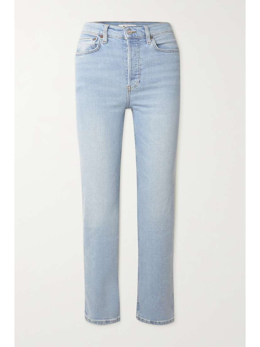 RE/DONE Stove Pipe High-rise Straight-leg Jeans