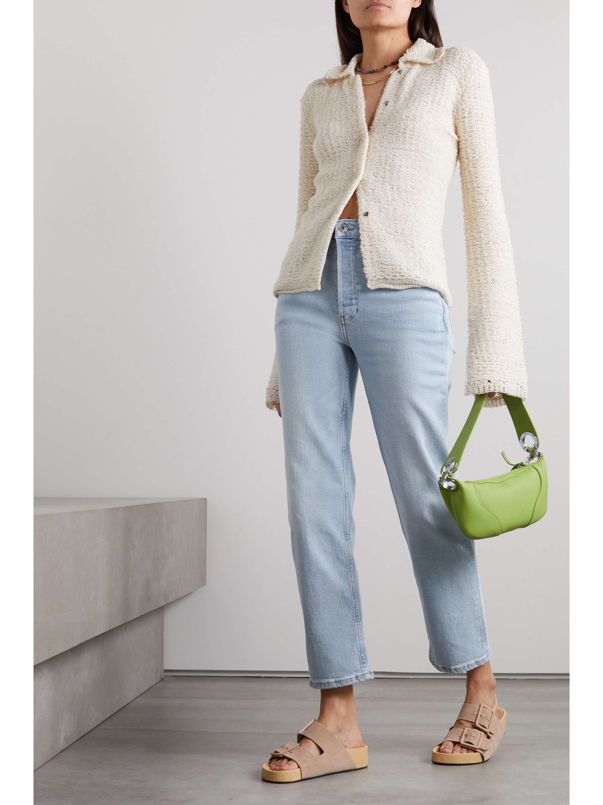 RE/DONE Stove Pipe high-rise straight-leg jeans