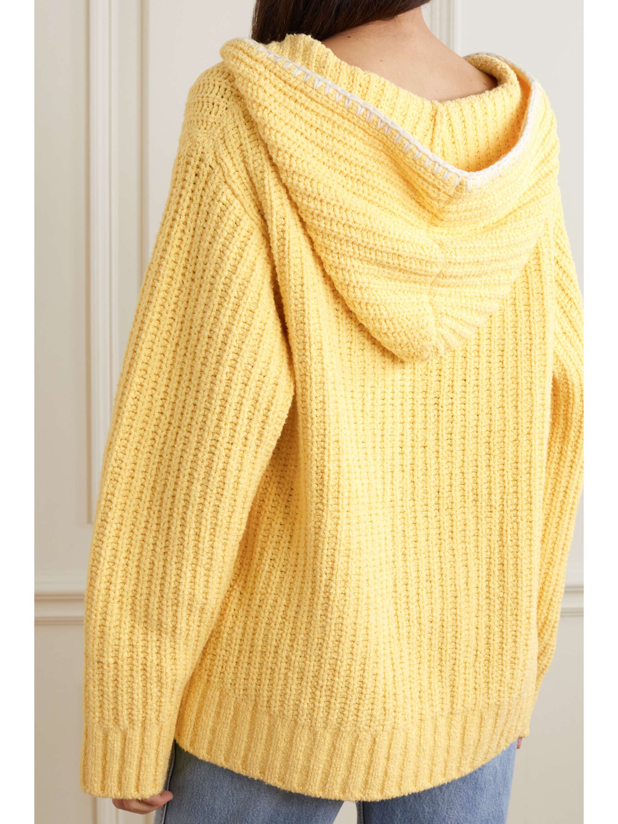 RE/DONE 90s Baja hooded organic cotton-blend sweater