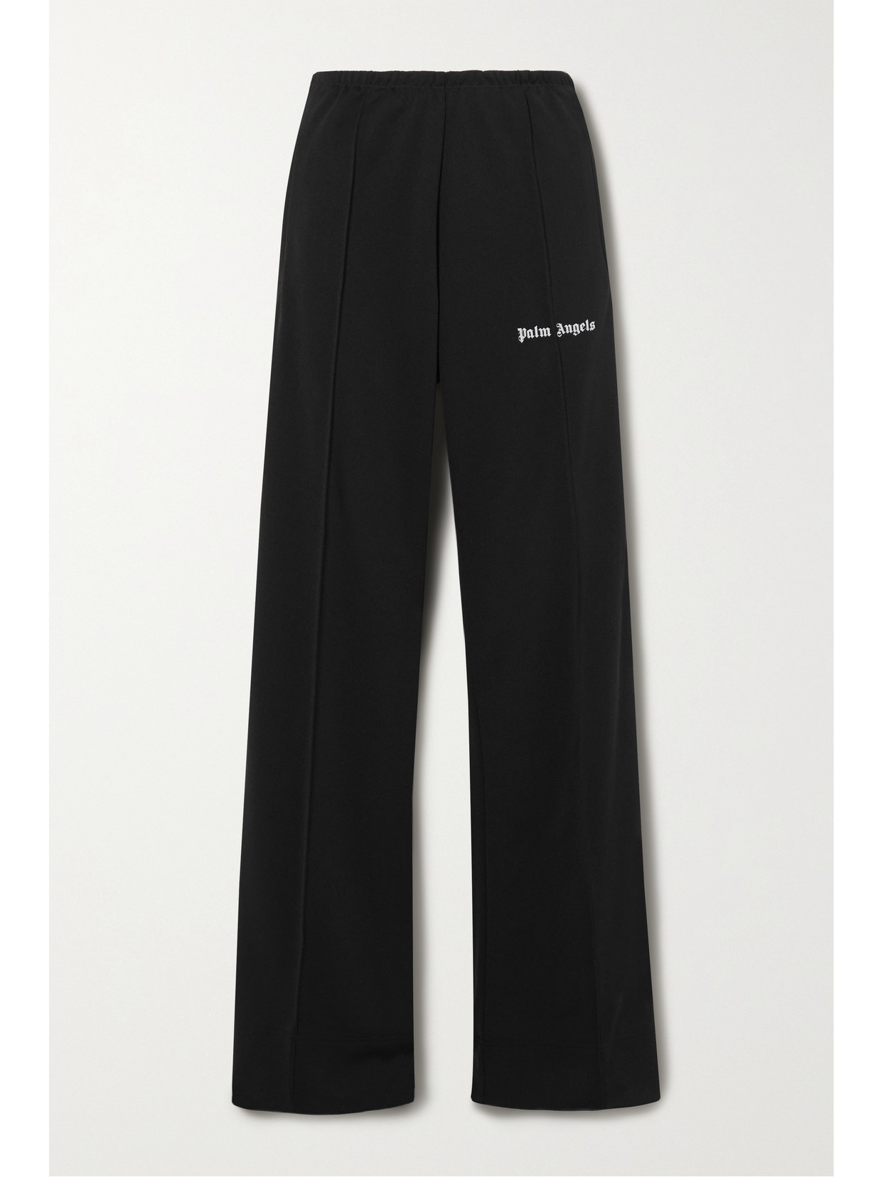 Palm Angels - Striped Jersey Wide-leg Track Pants - Black