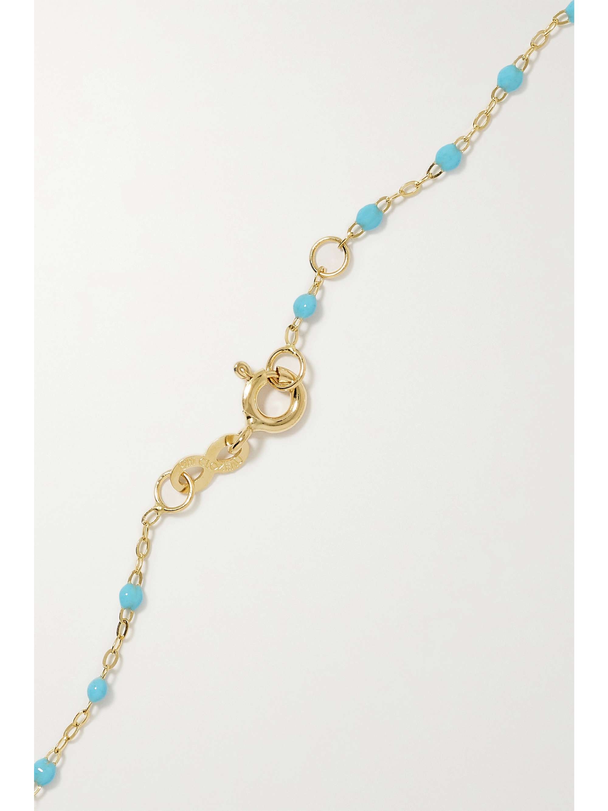 GIGI CLOZEAU Eye Classic Gigi 18-karat gold and resin bracelet
