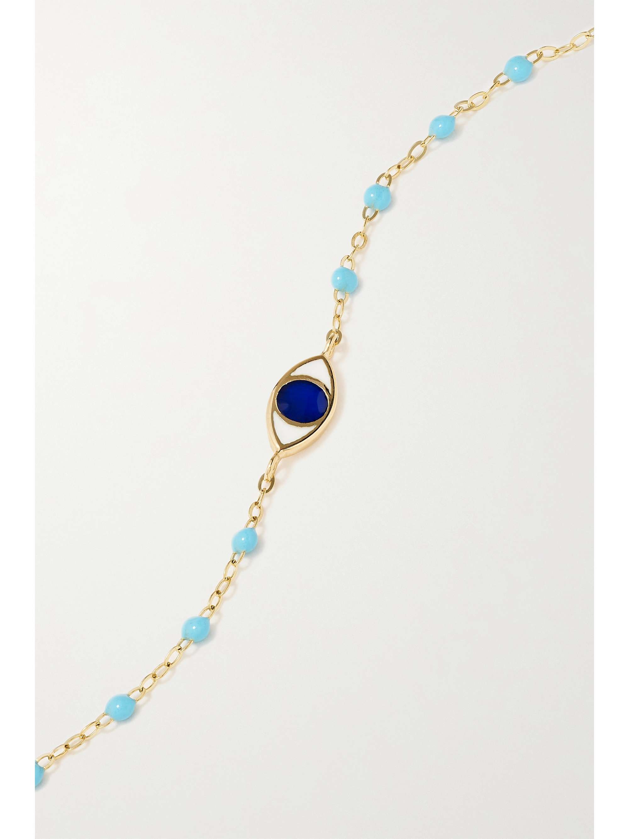 GIGI CLOZEAU Eye Classic Gigi 18-karat gold and resin bracelet