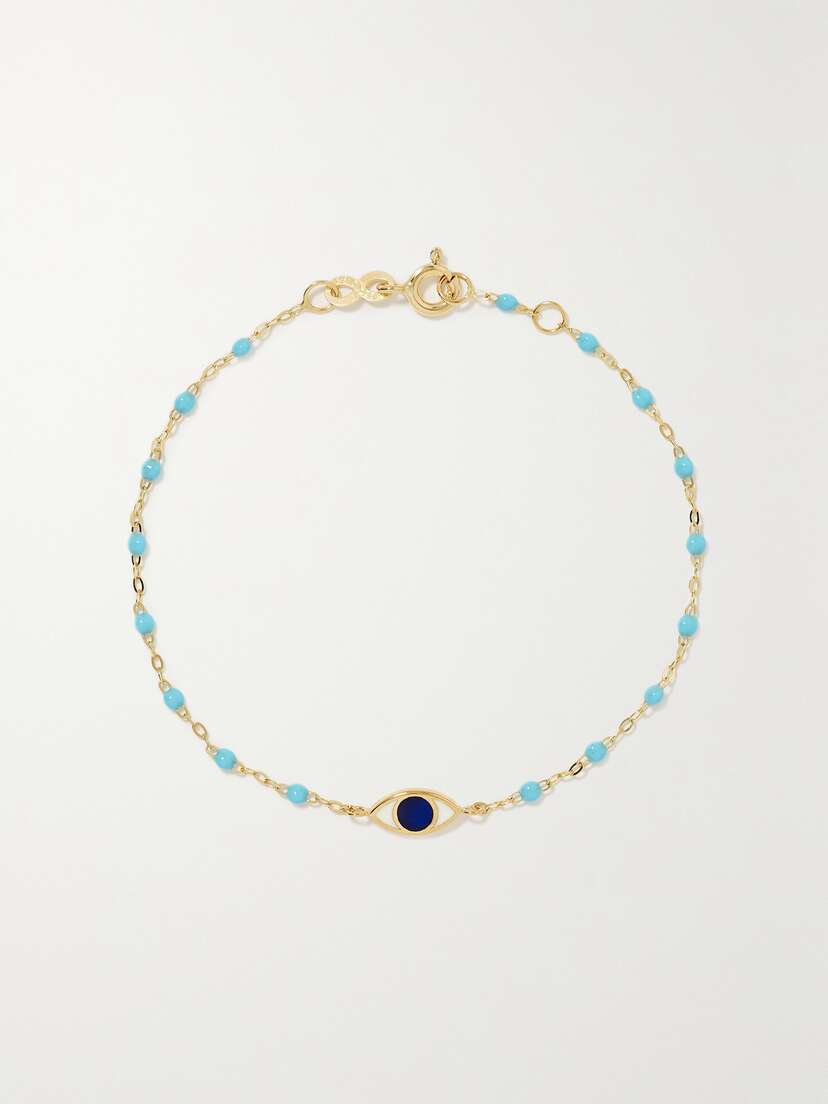 Gigi Clozeau Eye Classic Gigi 18-karat Gold And Resin Bracelet