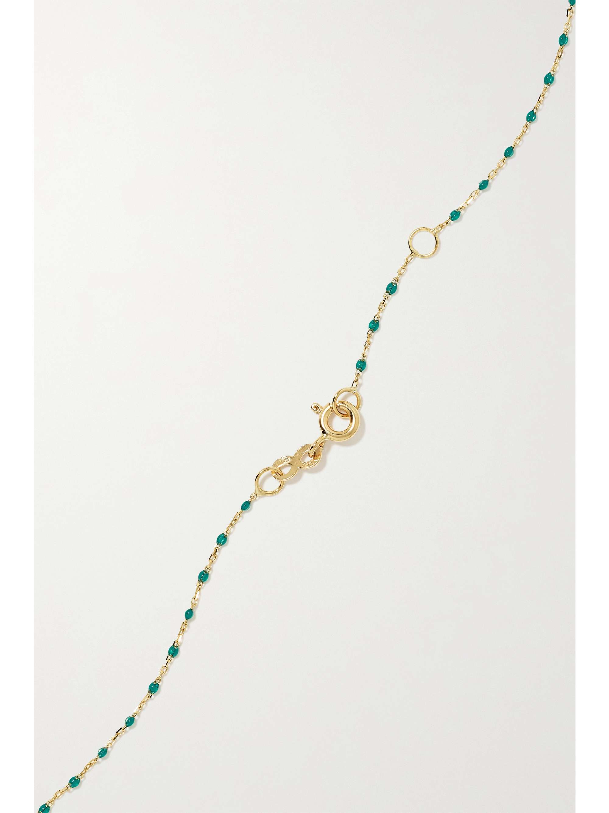 GIGI CLOZEAU Eye Mini Gigi 18-karat gold multi-stone necklace