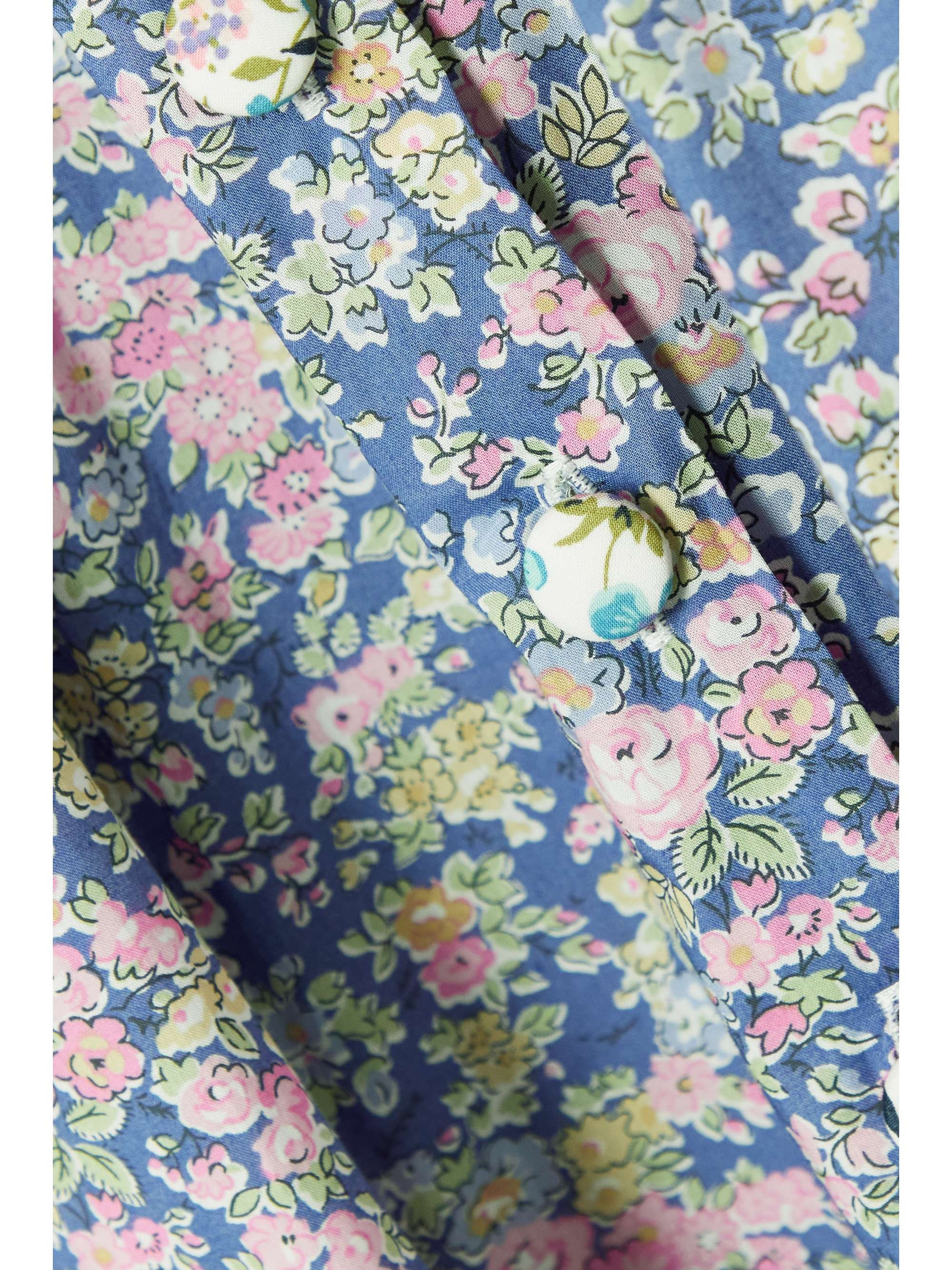 O PIONEERS Tania ruffled floral-print cotton mini dress