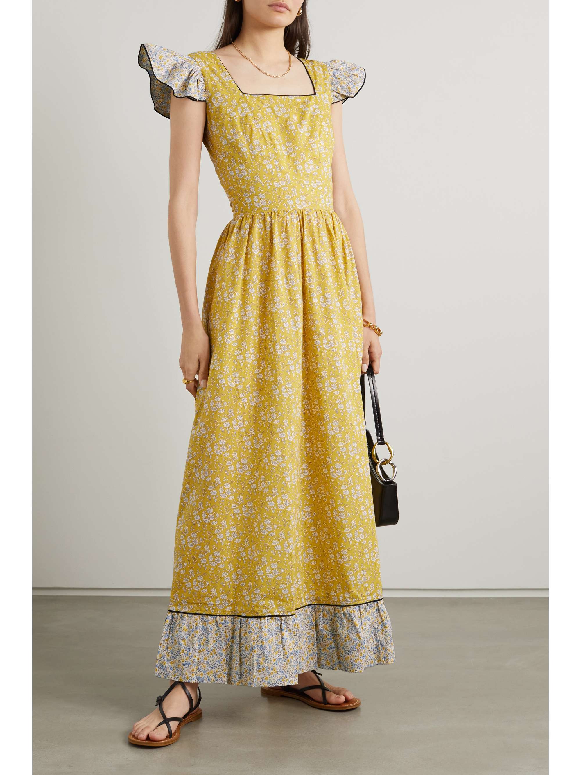 O PIONEERS Cecelia ruffled floralprint cotton maxi dress NETAPORTER