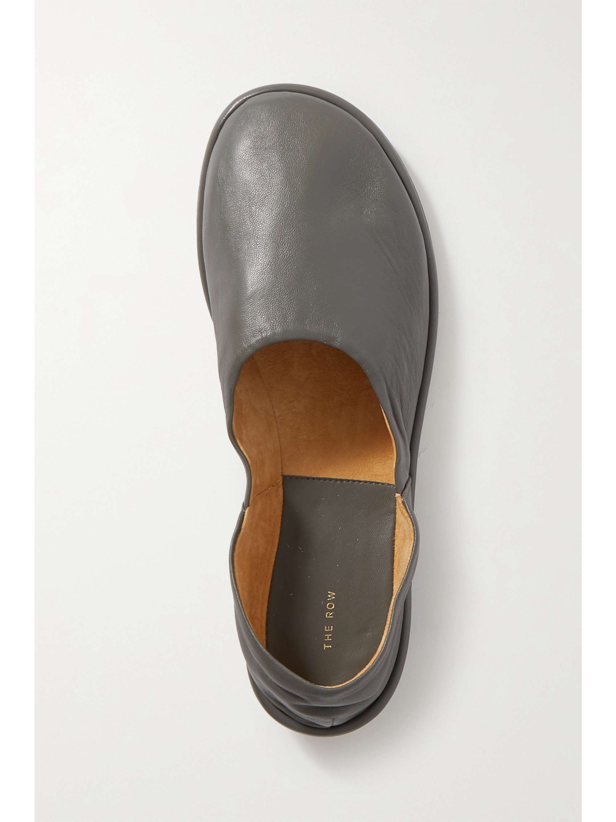 THE ROW Canal leather ballet flats