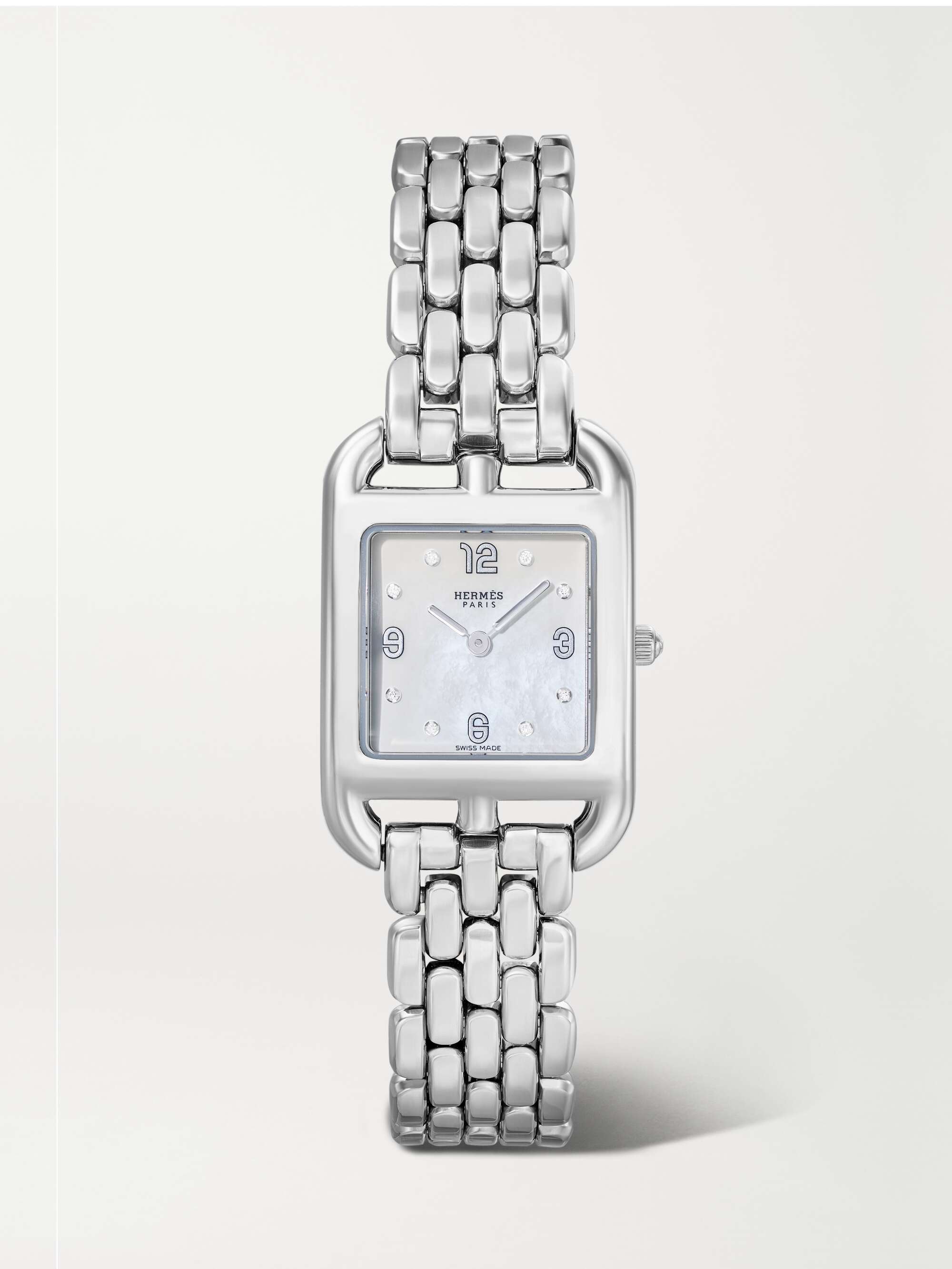 Hermes watch stainless clearance steel