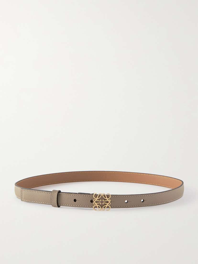 Loewe Anagram Textured-leather Belt