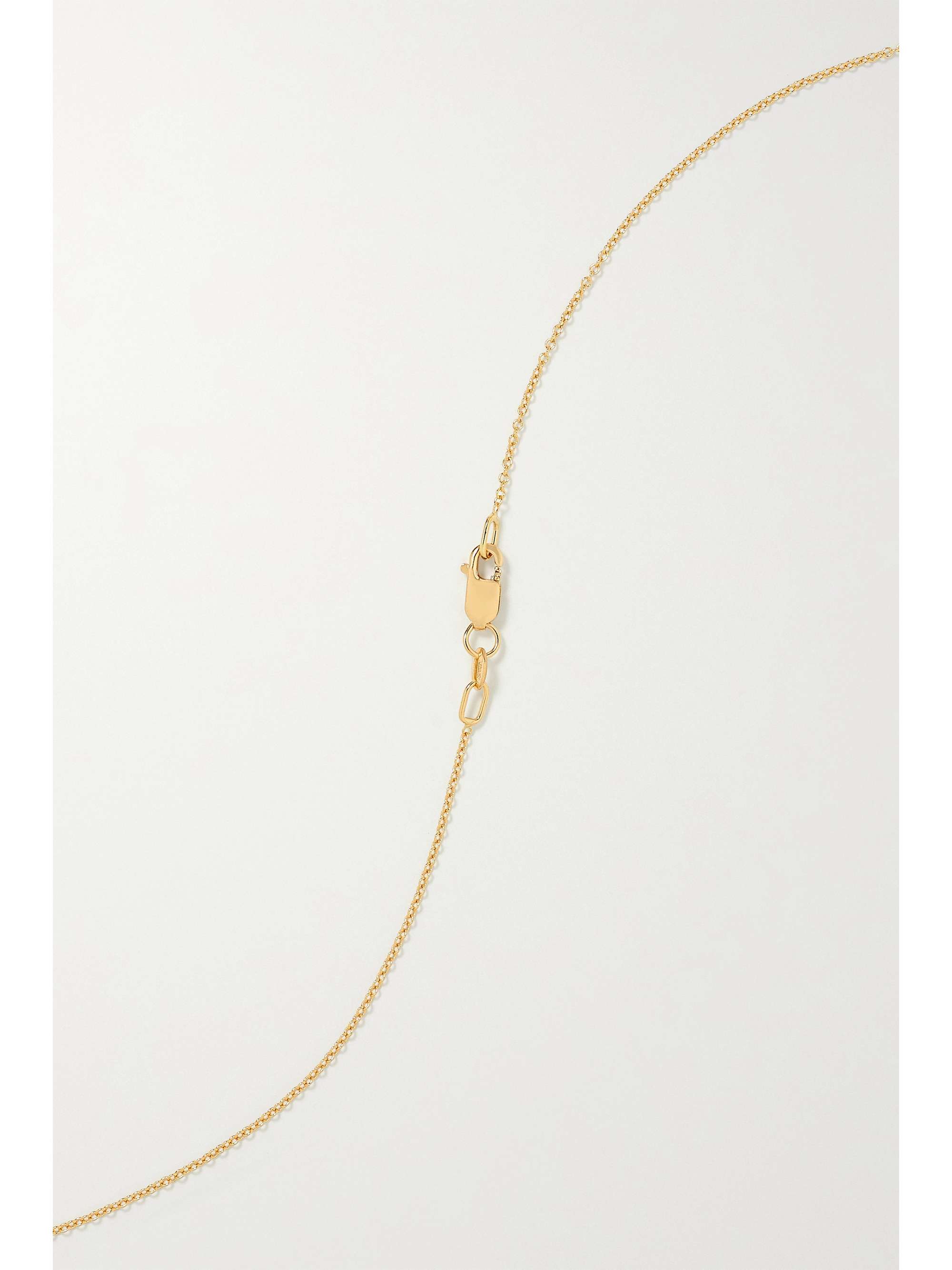 ILEANA MAKRI Curled Snake 18-karat gold, diamond and tsavorite necklace