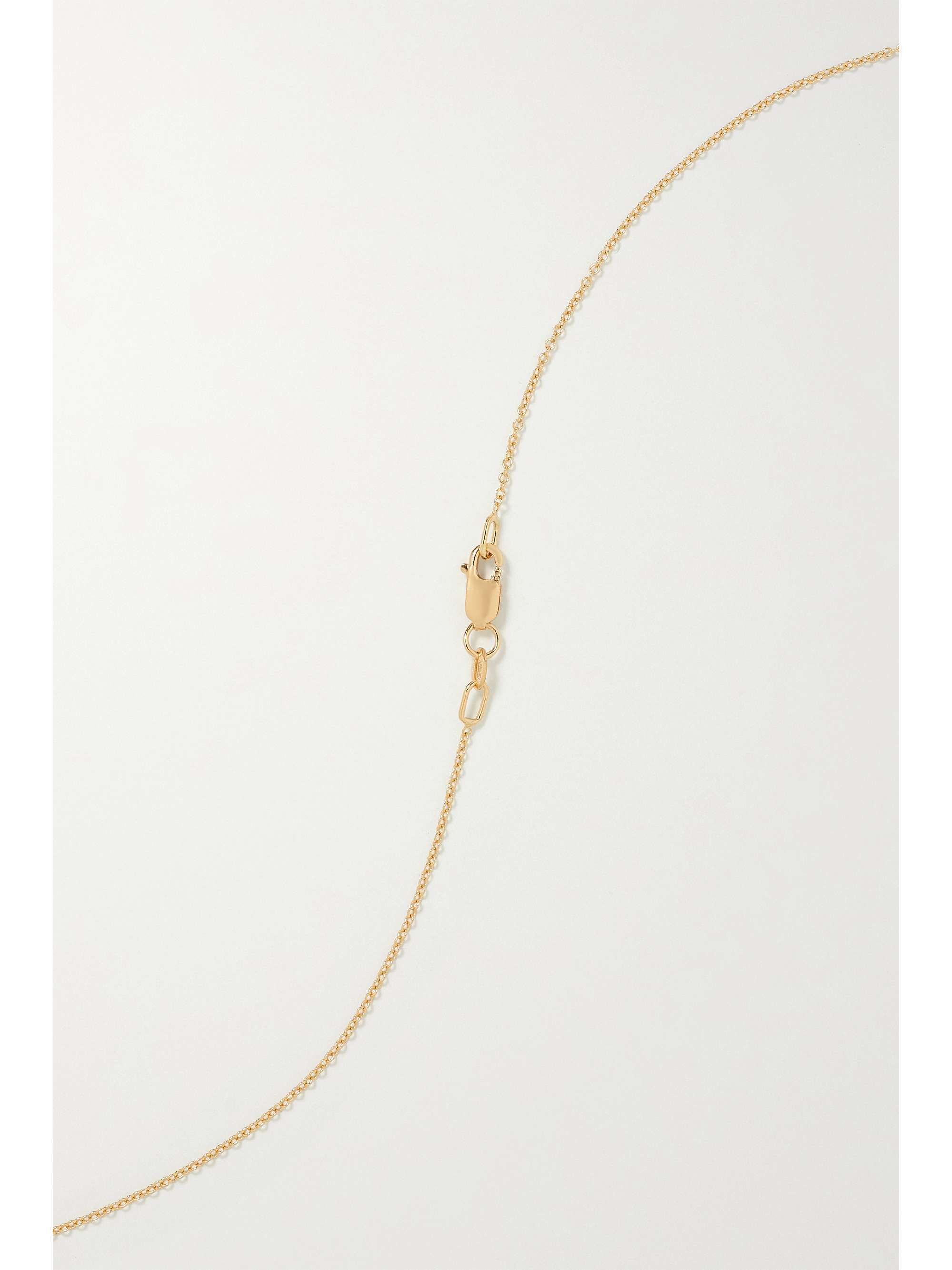 ILEANA MAKRI Lucky Snake 18-karat gold, diamond and tsavorite necklace