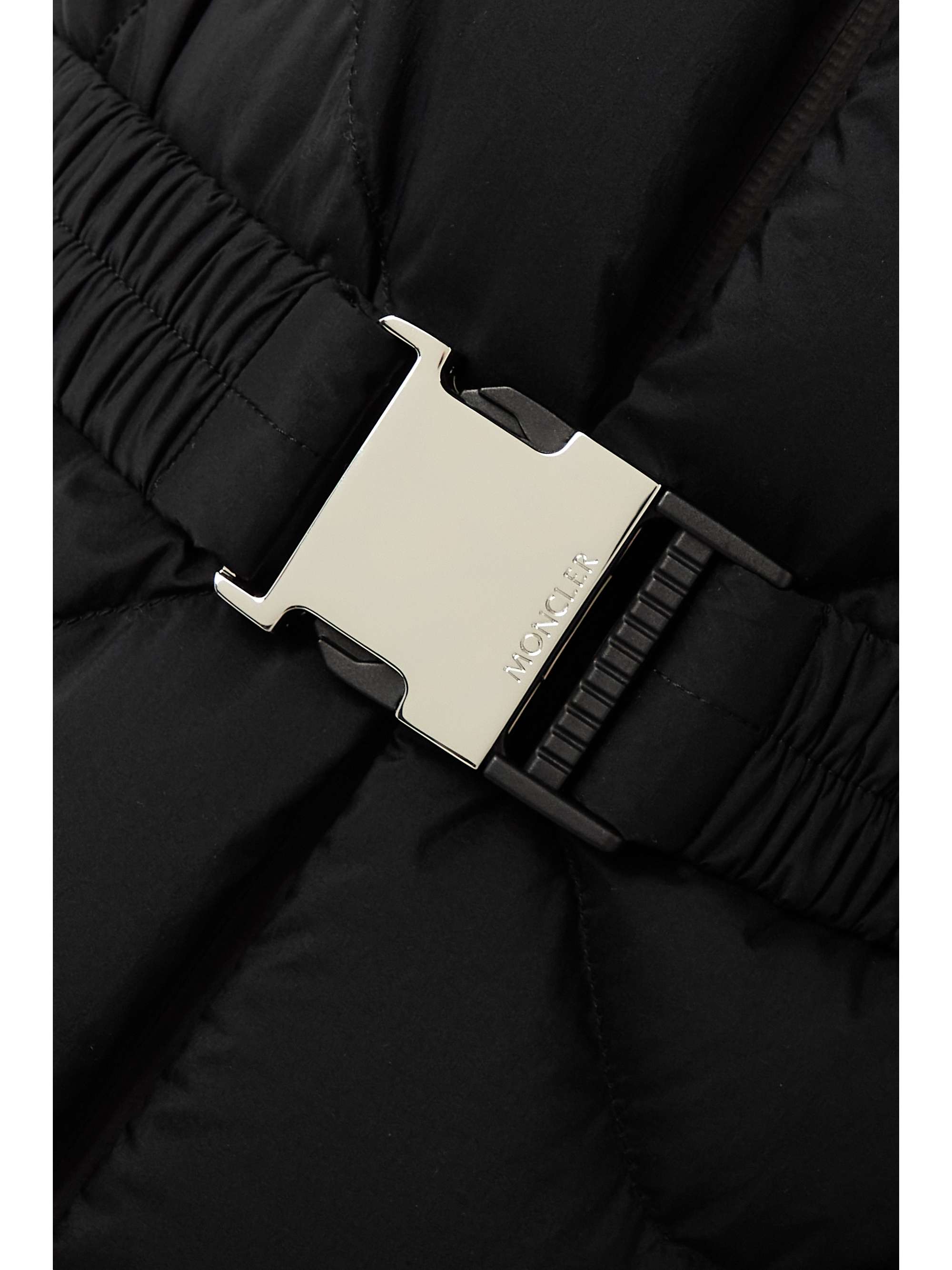 MONCLER Liveche hooded belted quilted shell down vest