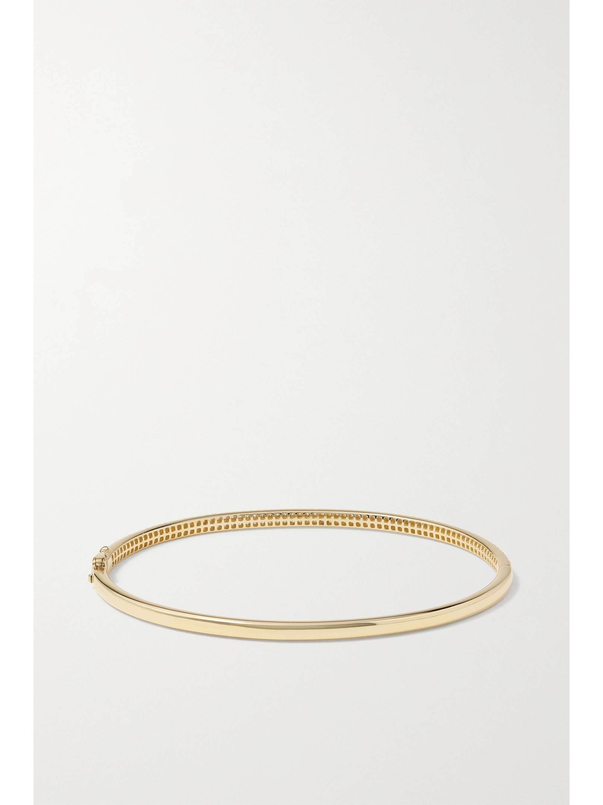 MIZUKI 14-karat gold diamond bangle