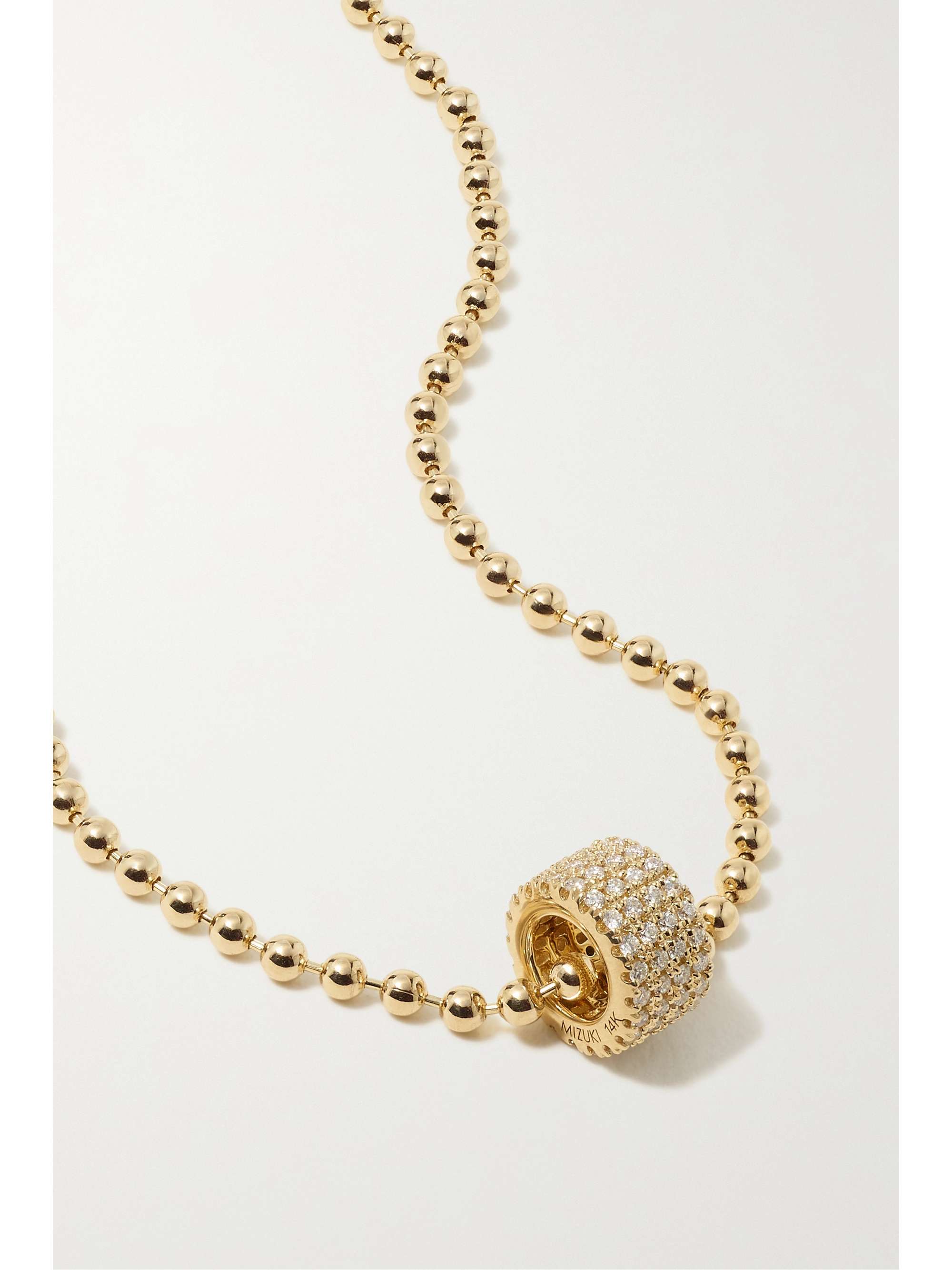 MIZUKI 14-karat diamond necklace