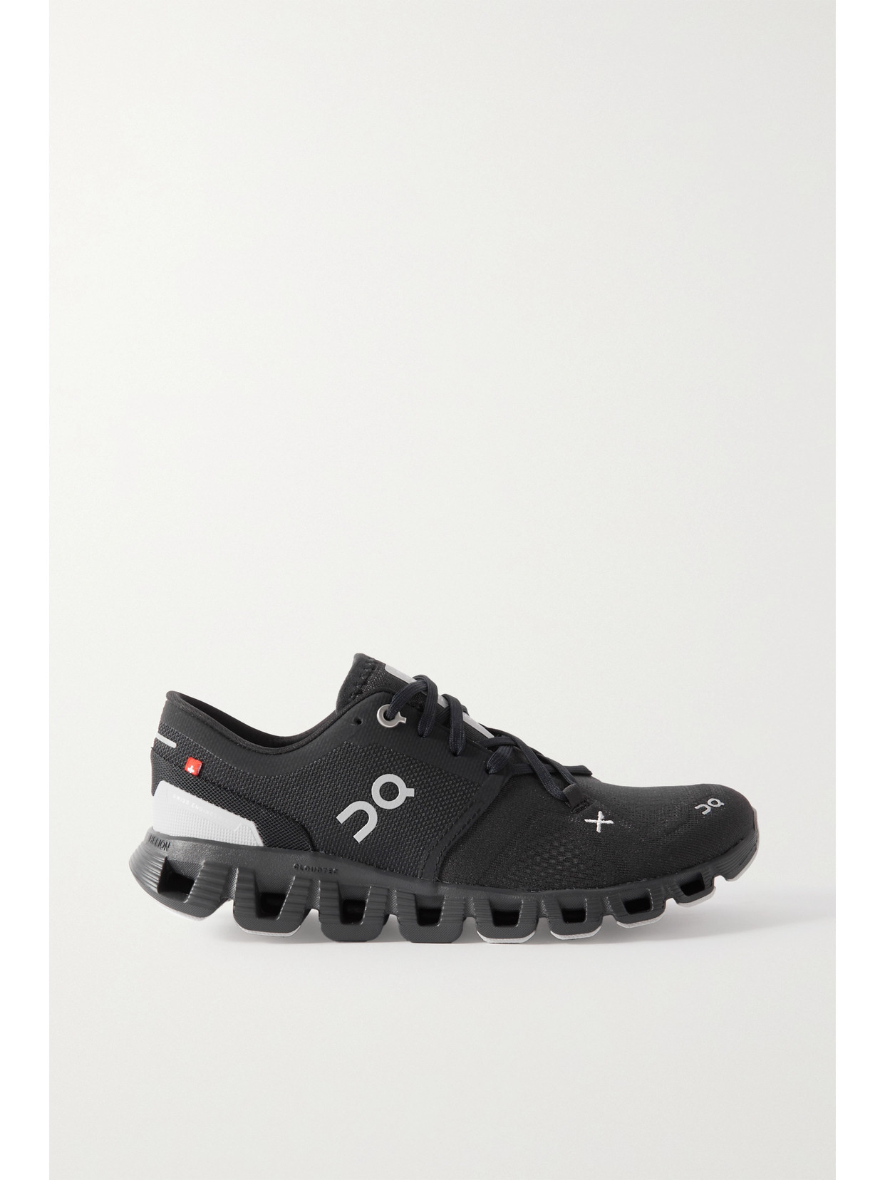 ON - Cloud X 3 Mesh And Rubber Sneakers - Black