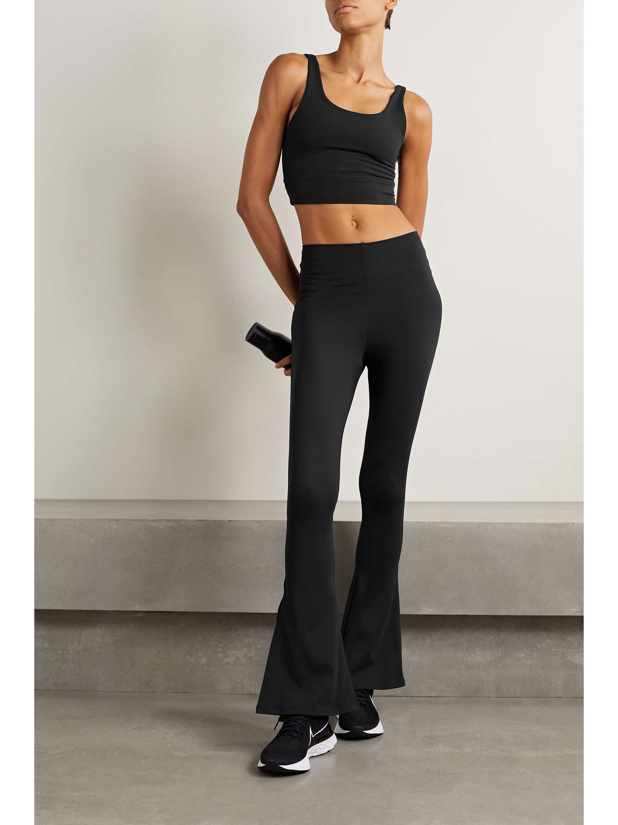 PORT DE BRAS Carmen stretch flared leggings